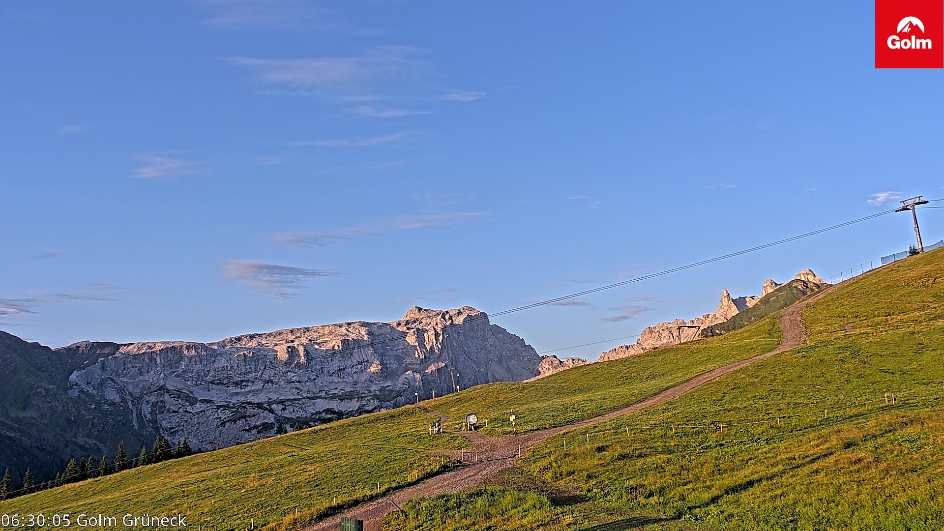 Archiv Foto Webcam Blick vom Golm auf die Tschaggunser Mittagsspitze