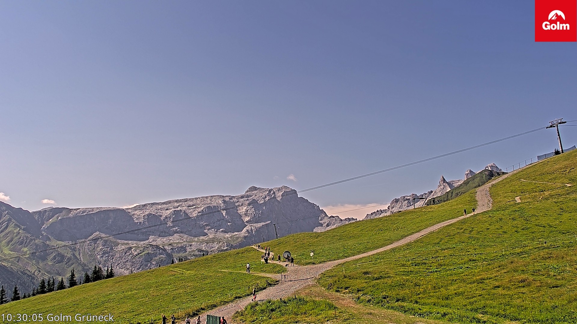 Archiv Foto Webcam Blick vom Golm auf die Tschaggunser Mittagsspitze
