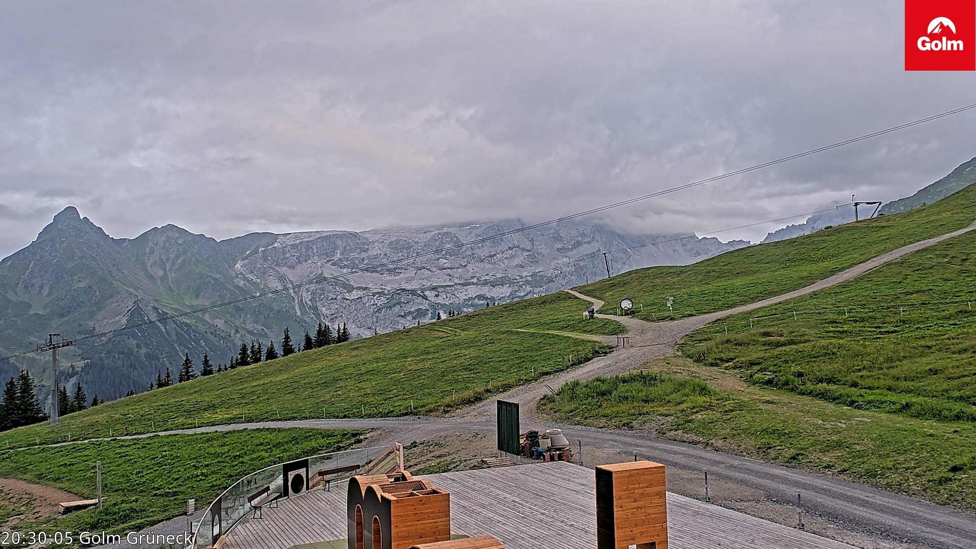 Archived image Webcam View Tschagguns Mittagsspitze from Golm
