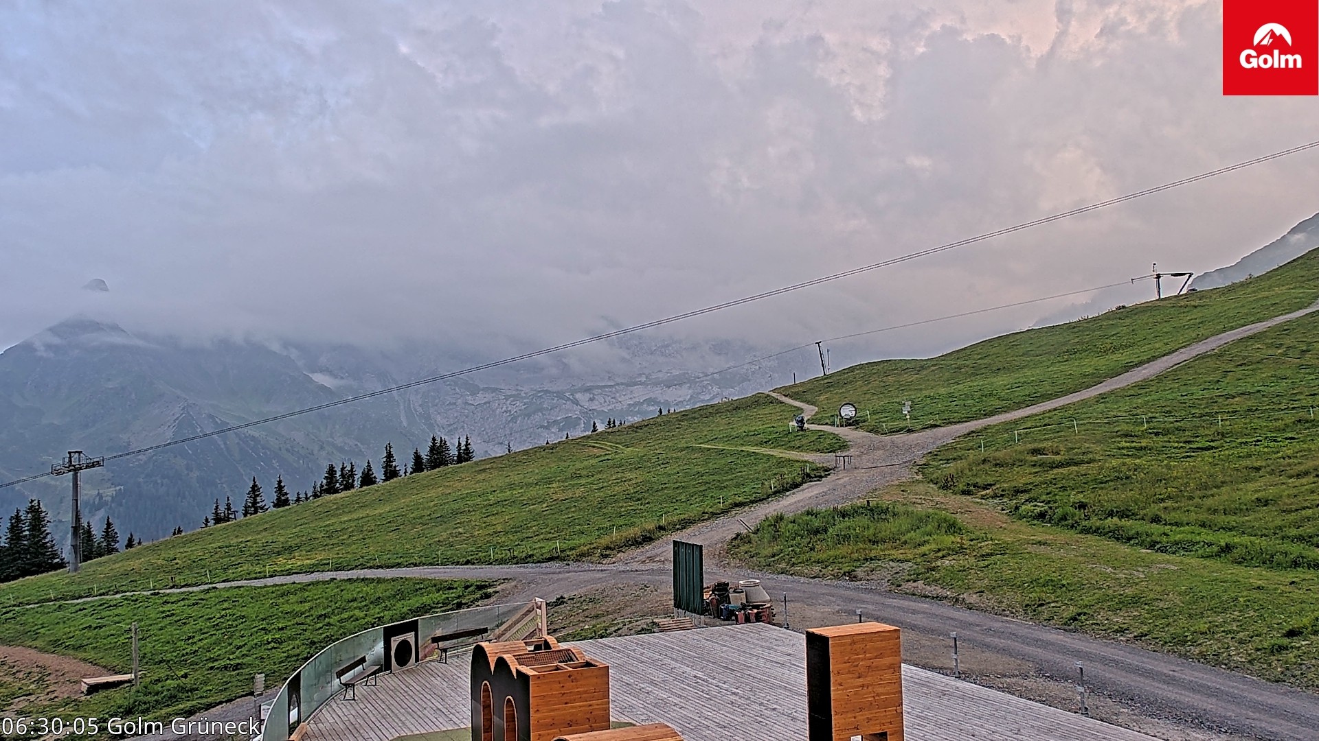 Archiv Foto Webcam Blick vom Golm auf die Tschaggunser Mittagsspitze