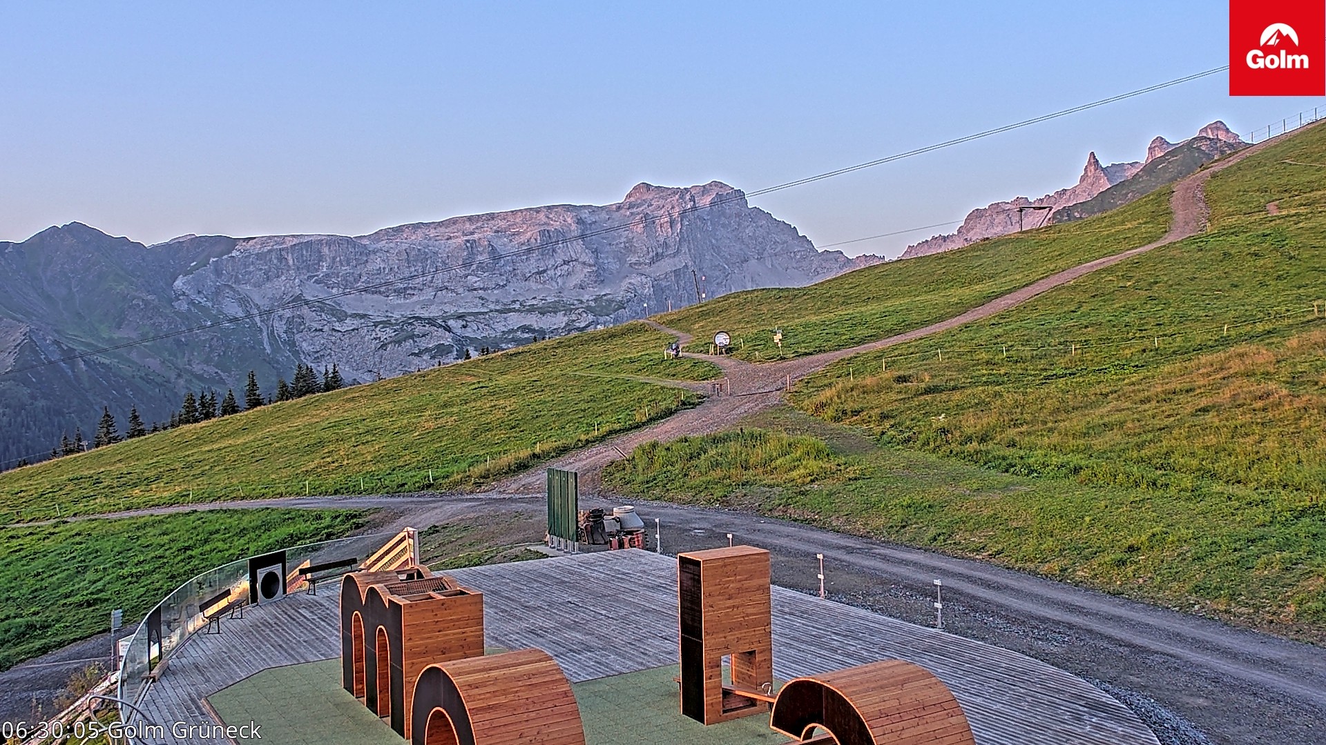 Archiv Foto Webcam Blick vom Golm auf die Tschaggunser Mittagsspitze