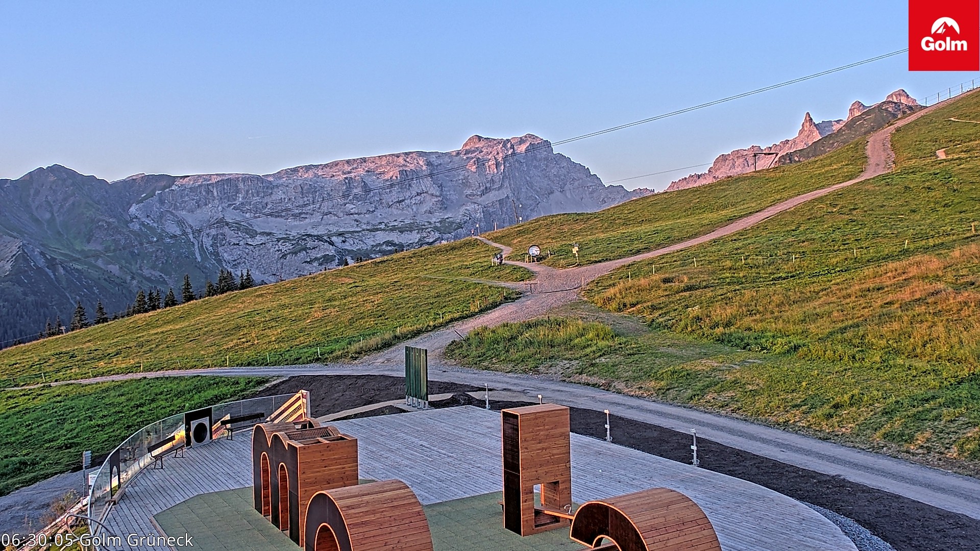 Archiv Foto Webcam Blick vom Golm auf die Tschaggunser Mittagsspitze