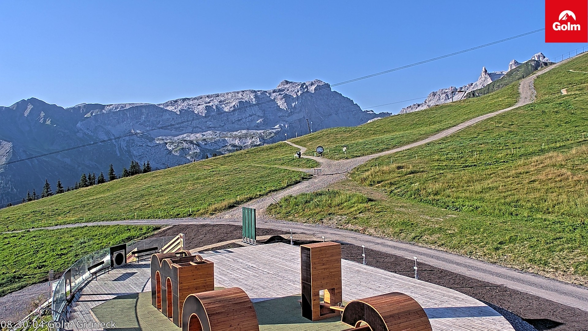 Archiv Foto Webcam Blick vom Golm auf die Tschaggunser Mittagsspitze