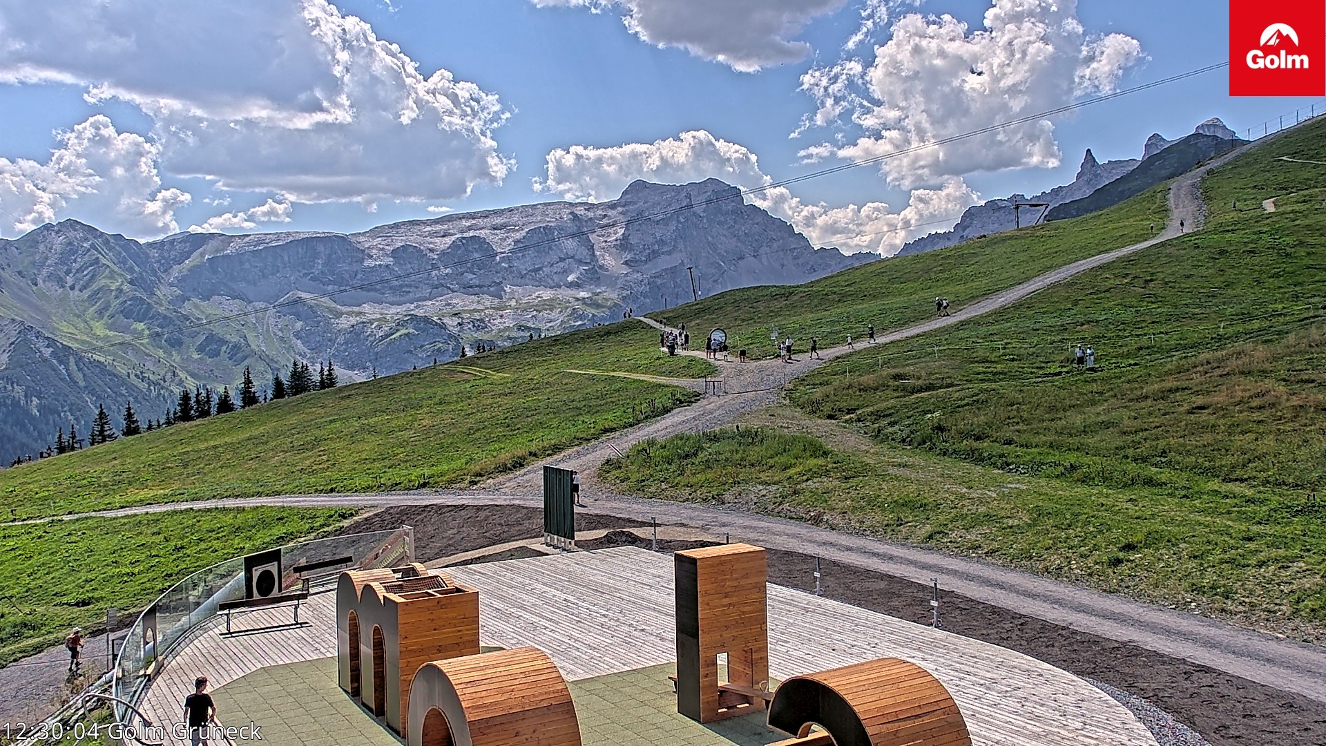 Archiv Foto Webcam Blick vom Golm auf die Tschaggunser Mittagsspitze