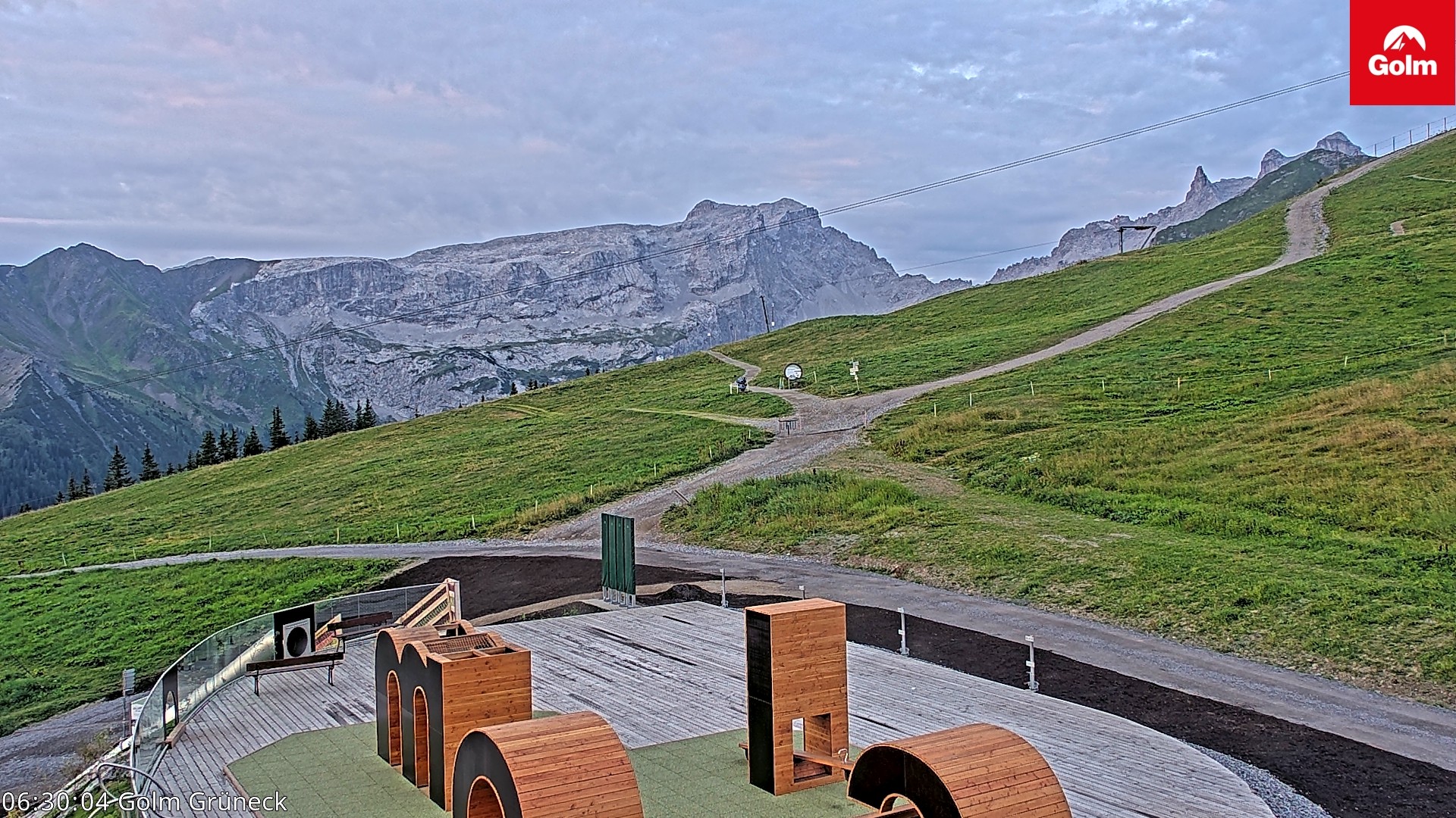 Archiv Foto Webcam Blick vom Golm auf die Tschaggunser Mittagsspitze
