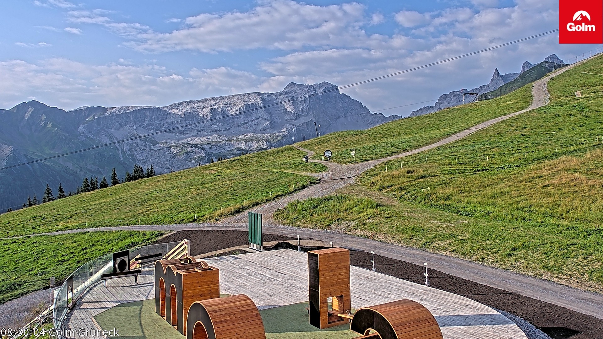 Archiv Foto Webcam Blick vom Golm auf die Tschaggunser Mittagsspitze