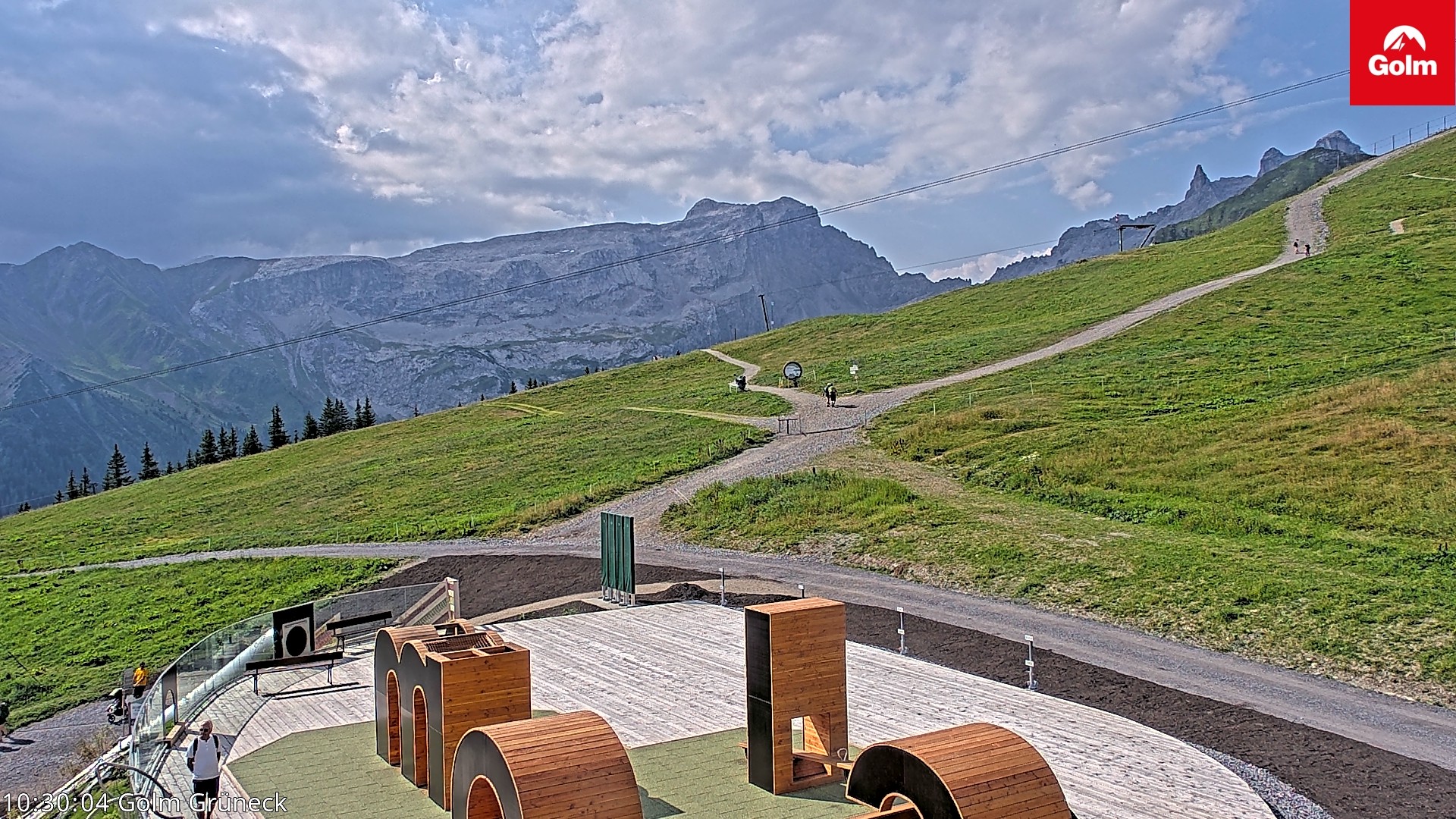 Archiv Foto Webcam Blick vom Golm auf die Tschaggunser Mittagsspitze