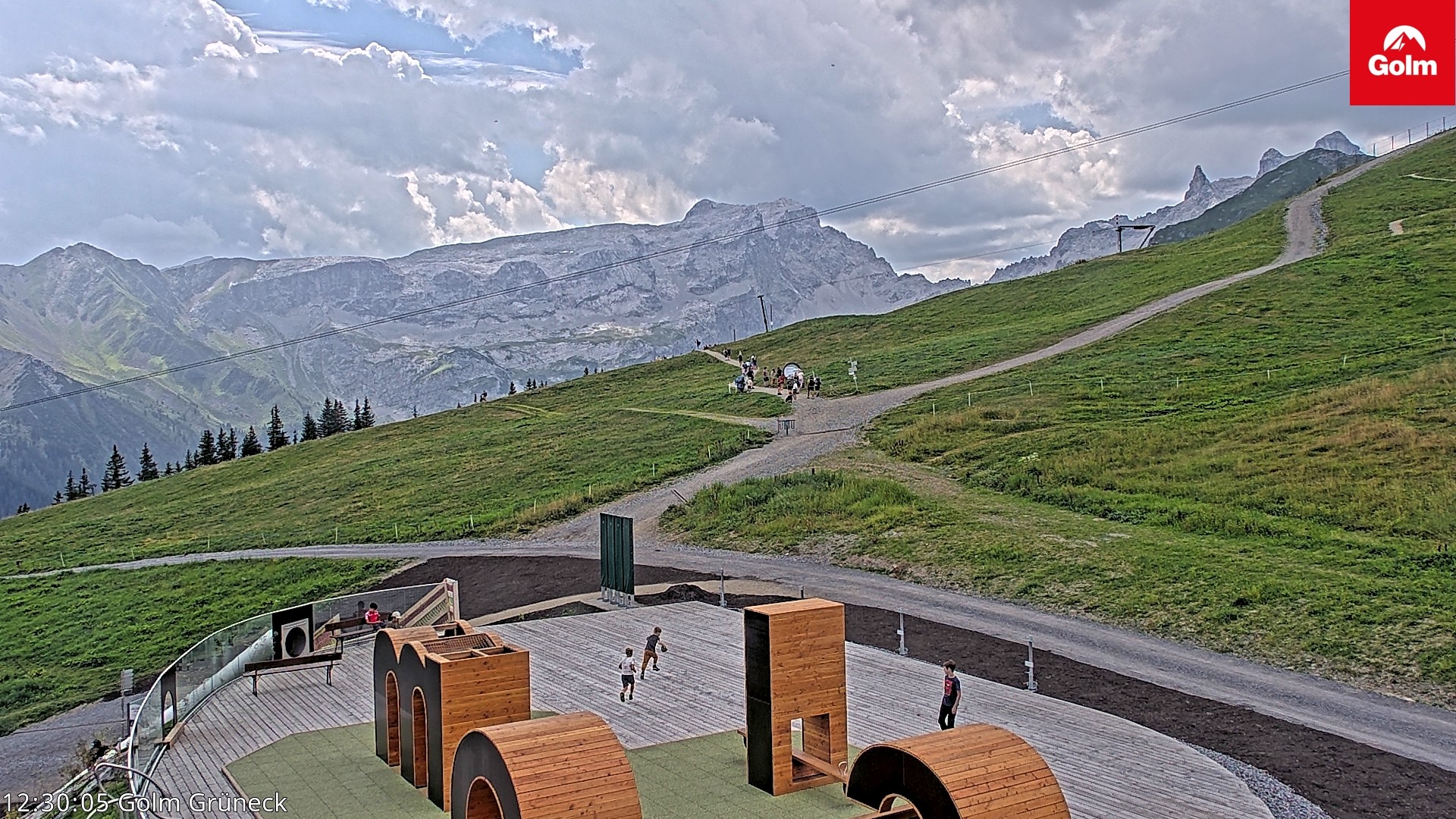Archiv Foto Webcam Blick vom Golm auf die Tschaggunser Mittagsspitze