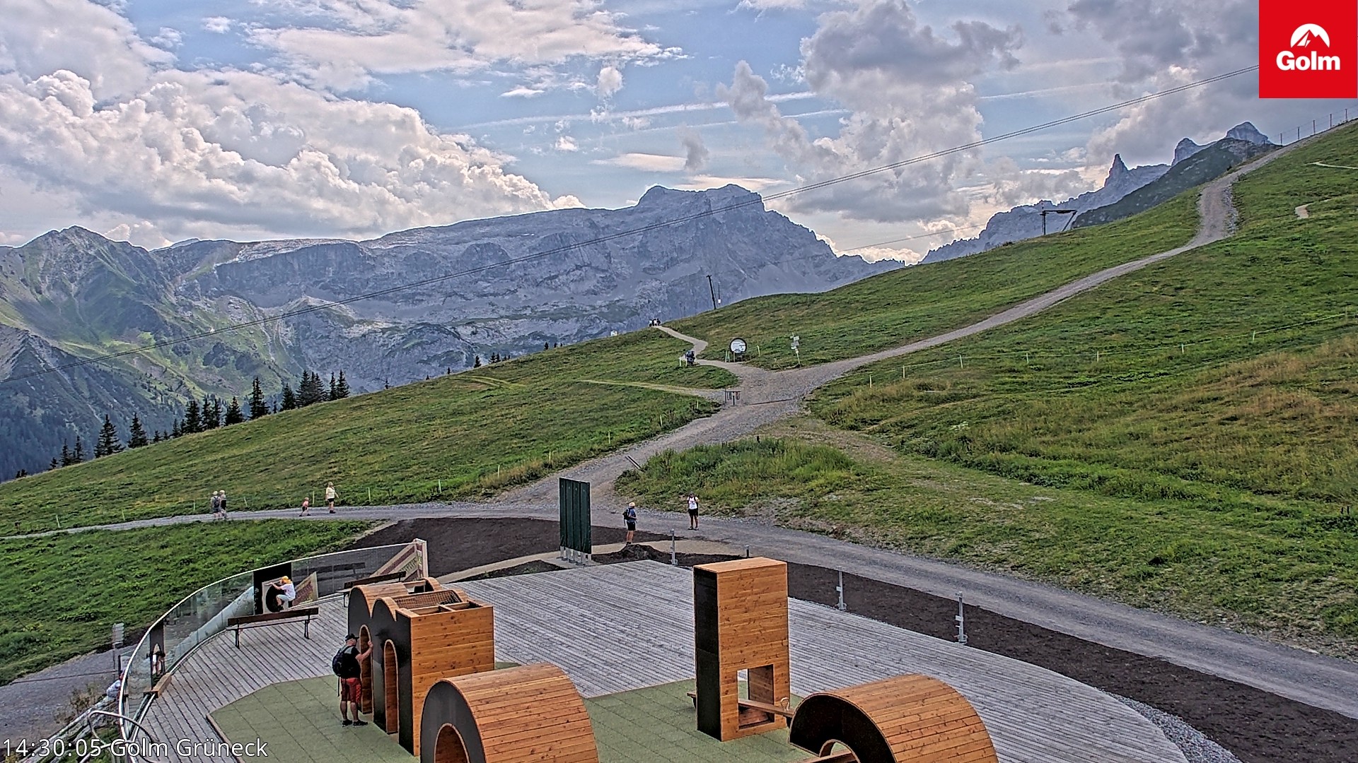 Archiv Foto Webcam Blick vom Golm auf die Tschaggunser Mittagsspitze