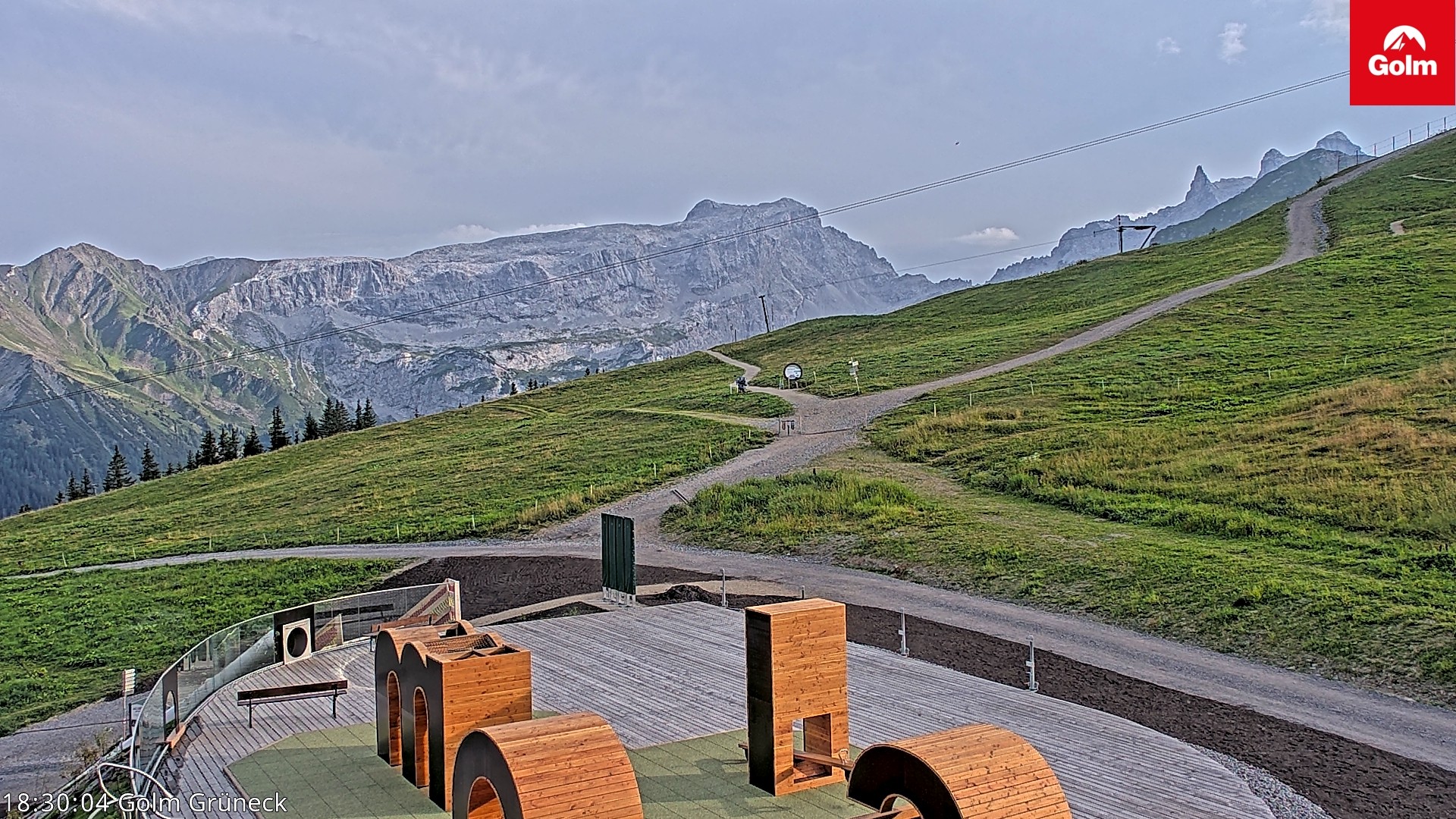 Archiv Foto Webcam Blick vom Golm auf die Tschaggunser Mittagsspitze