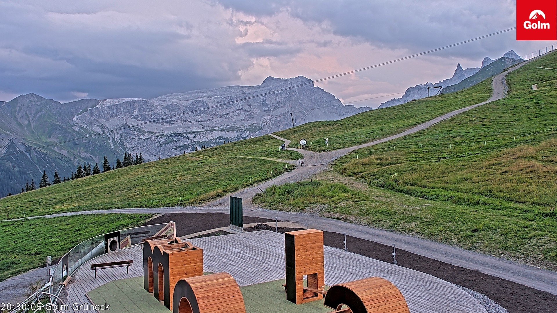 Archiv Foto Webcam Blick vom Golm auf die Tschaggunser Mittagsspitze