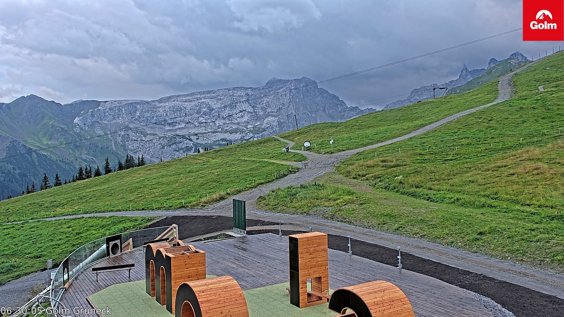 Archiv Foto Webcam Blick vom Golm auf die Tschaggunser Mittagsspitze
