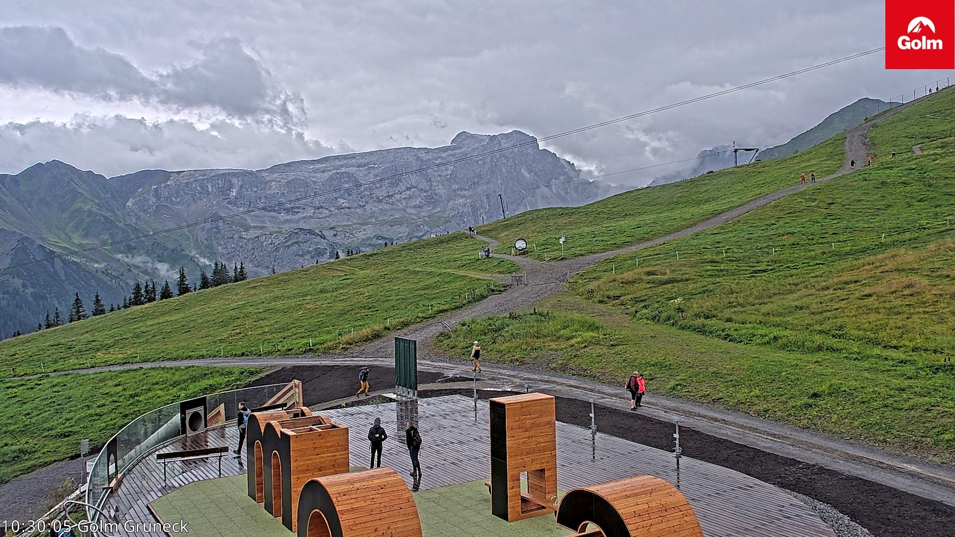 Archiv Foto Webcam Blick vom Golm auf die Tschaggunser Mittagsspitze