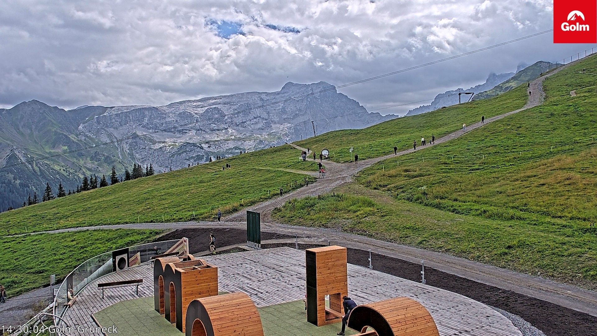 Archiv Foto Webcam Blick vom Golm auf die Tschaggunser Mittagsspitze