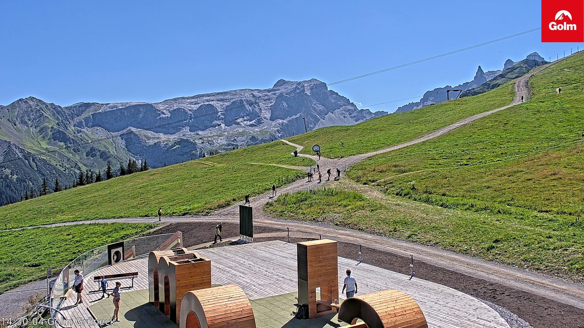 Archived image Webcam View Tschagguns Mittagsspitze from Golm