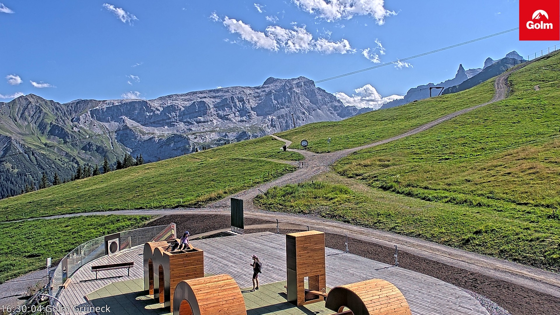 Archived image Webcam View Tschagguns Mittagsspitze from Golm