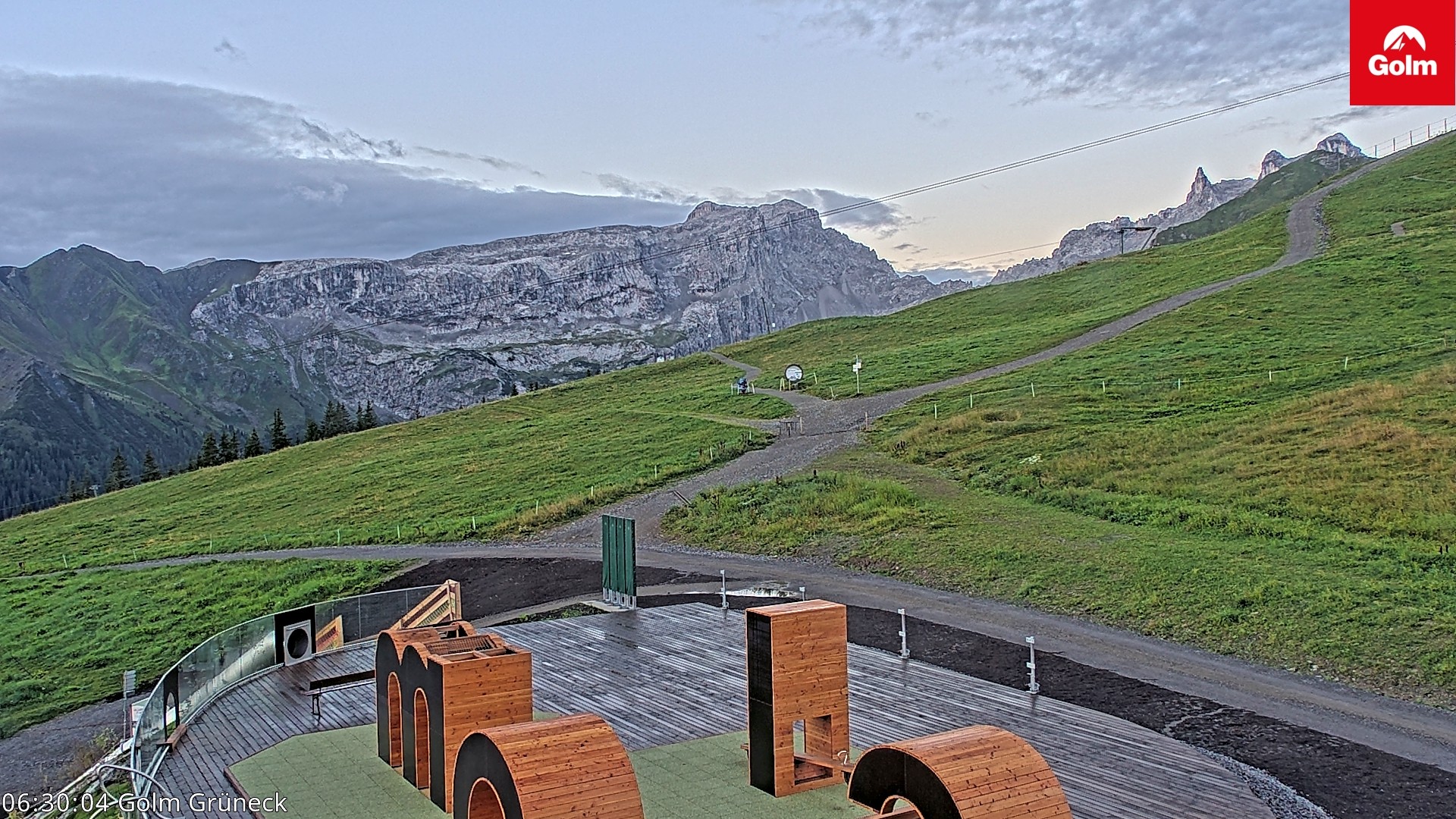 Archiv Foto Webcam Blick vom Golm auf die Tschaggunser Mittagsspitze