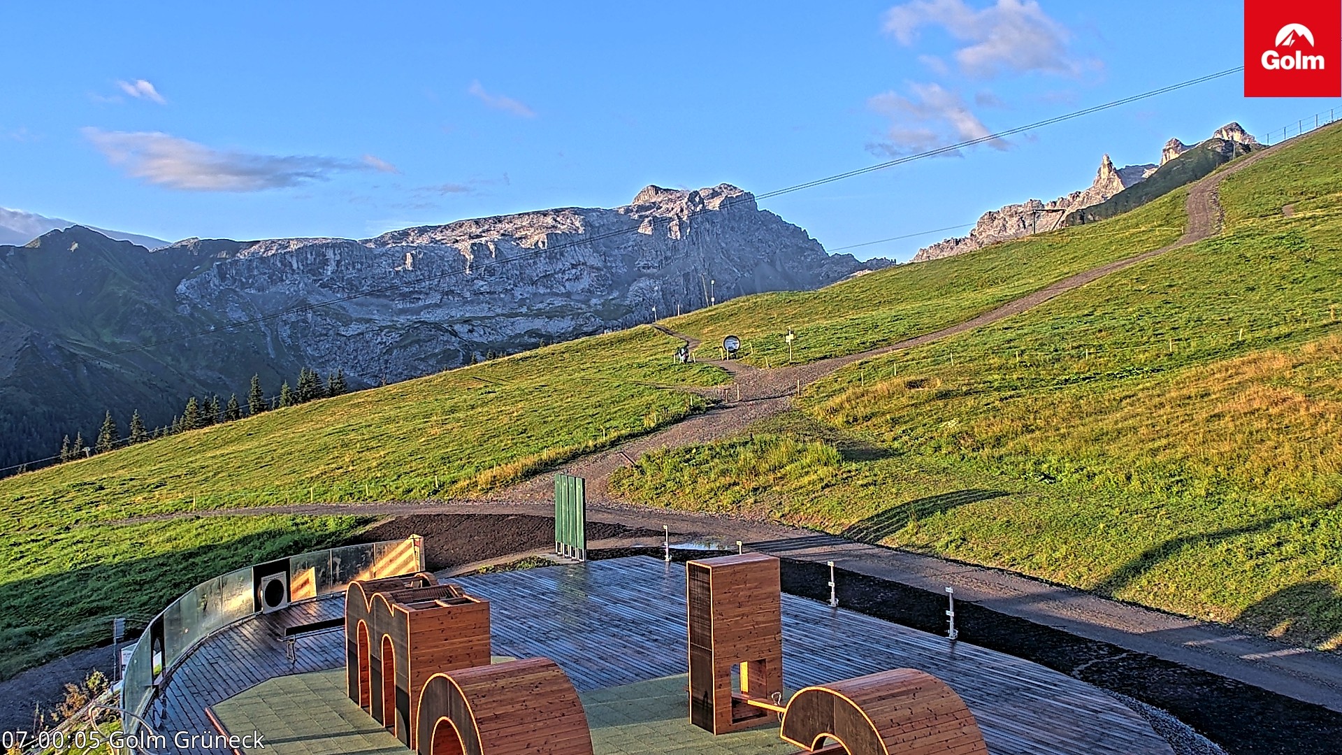 Archiv Foto Webcam Blick vom Golm auf die Tschaggunser Mittagsspitze