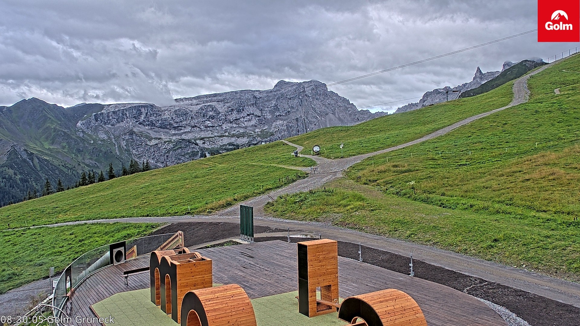 Archiv Foto Webcam Blick vom Golm auf die Tschaggunser Mittagsspitze