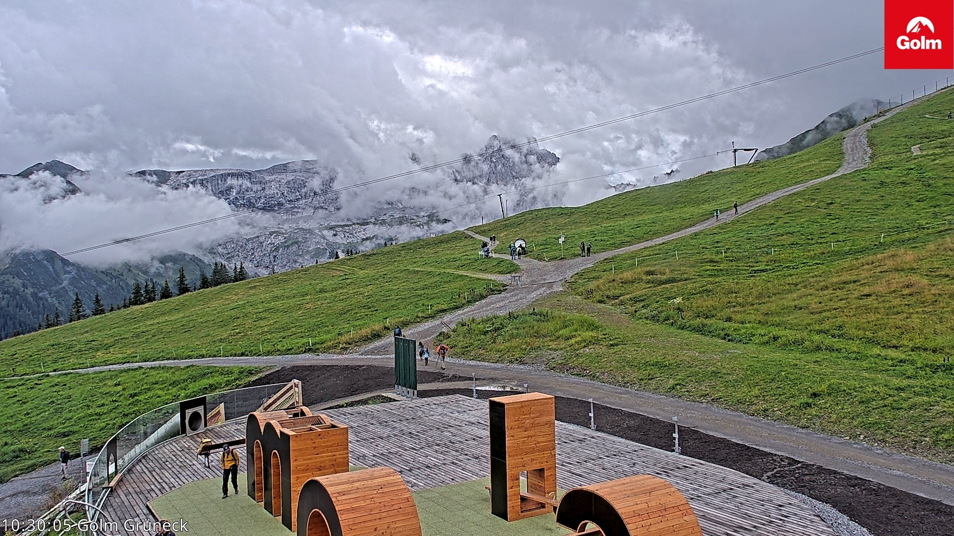 Archiv Foto Webcam Blick vom Golm auf die Tschaggunser Mittagsspitze