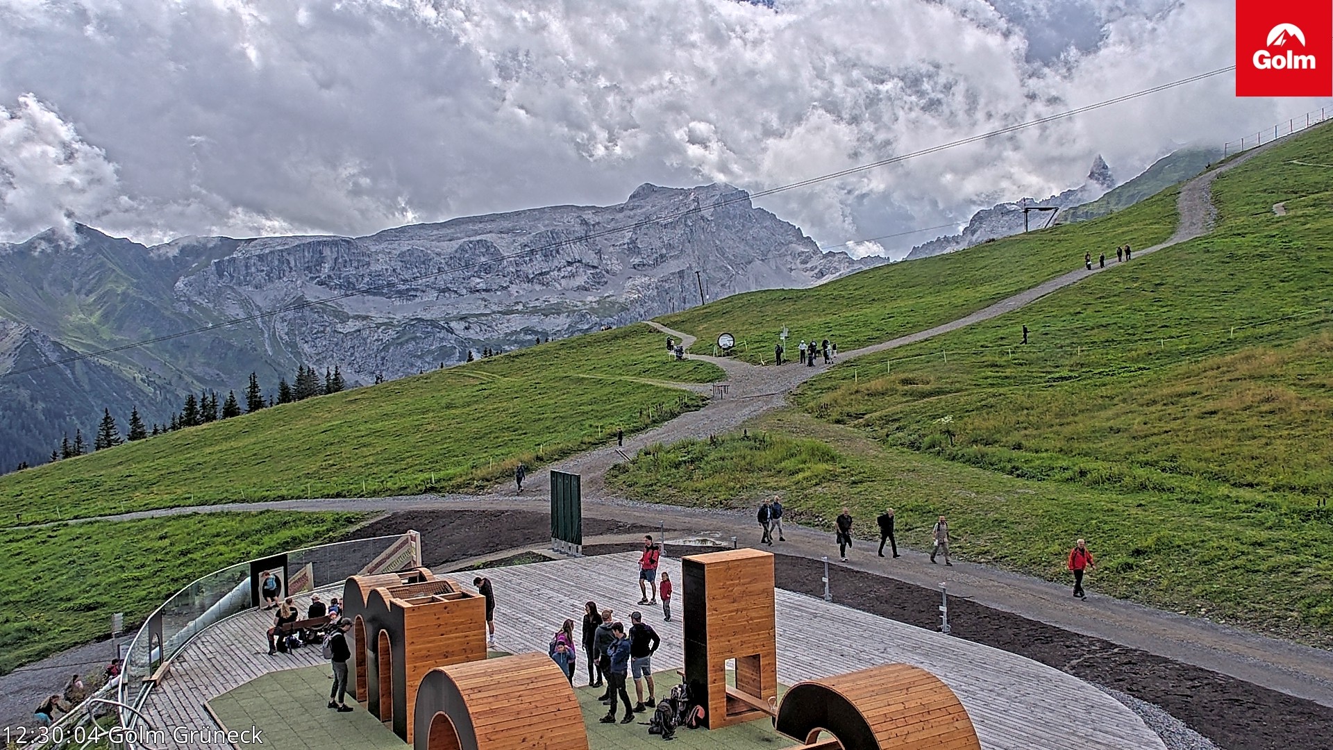Archiv Foto Webcam Blick vom Golm auf die Tschaggunser Mittagsspitze