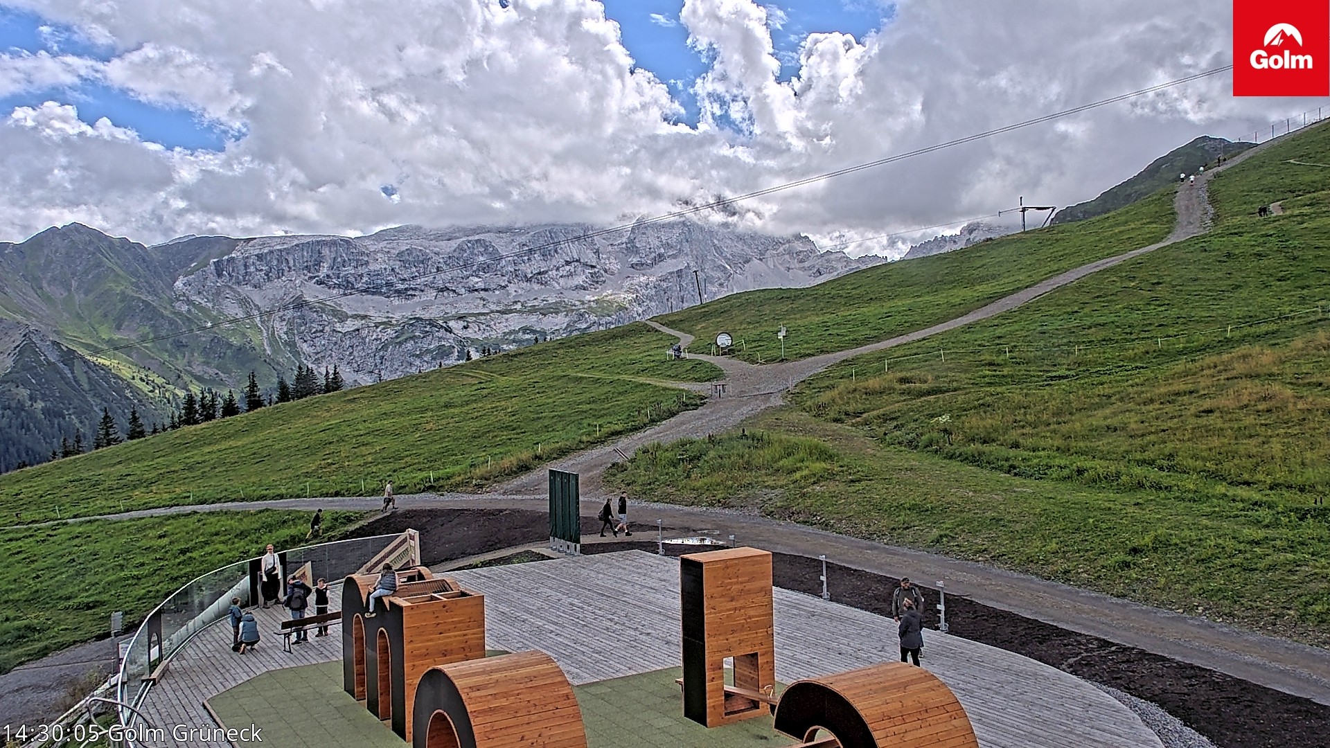 Archiv Foto Webcam Blick vom Golm auf die Tschaggunser Mittagsspitze