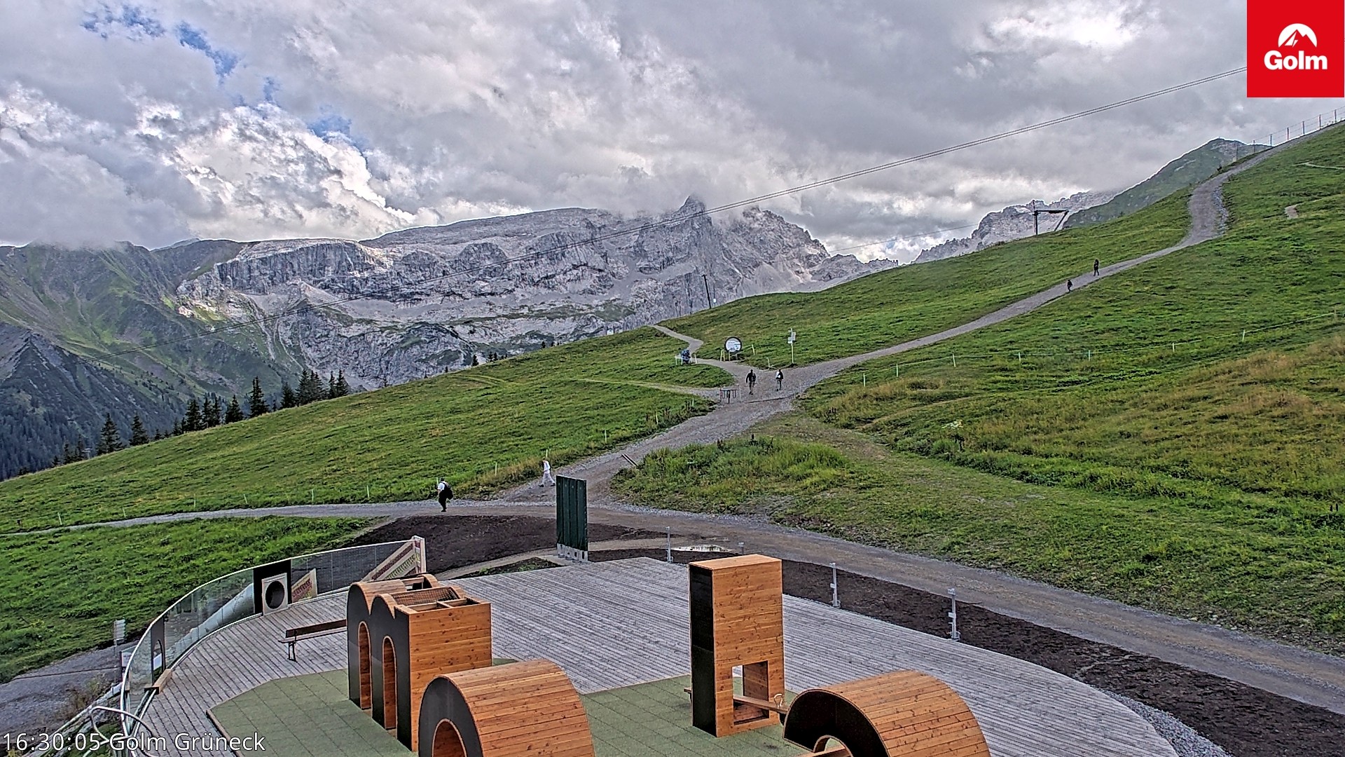 Archiv Foto Webcam Blick vom Golm auf die Tschaggunser Mittagsspitze