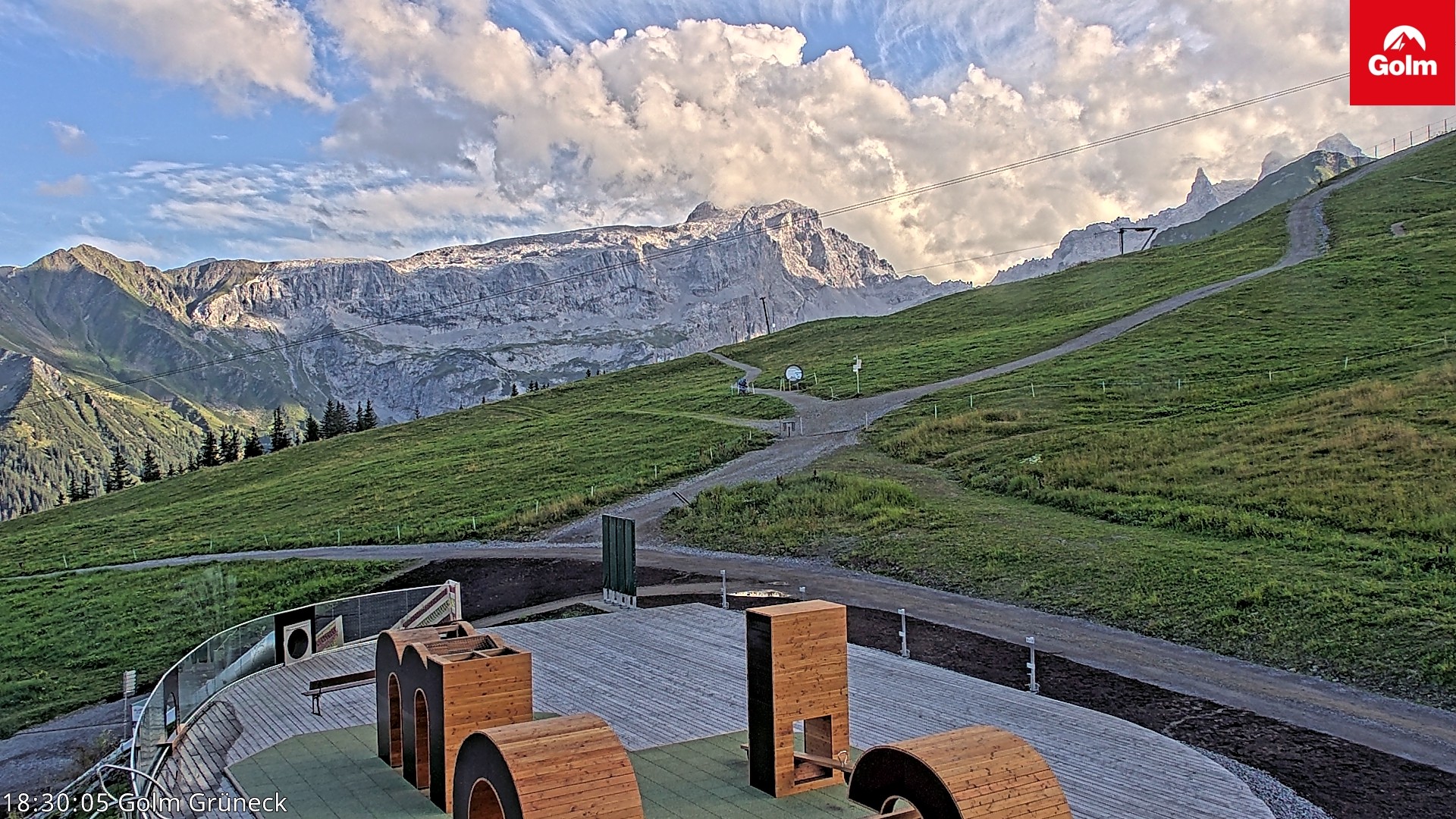Archiv Foto Webcam Blick vom Golm auf die Tschaggunser Mittagsspitze