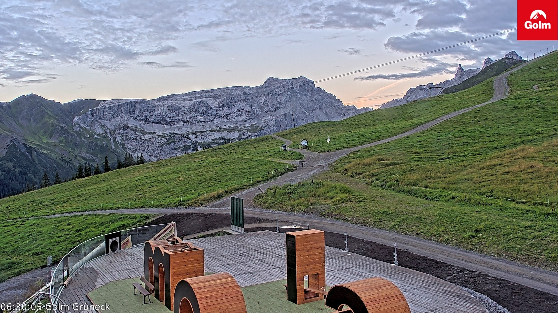 Archiv Foto Webcam Blick vom Golm auf die Tschaggunser Mittagsspitze