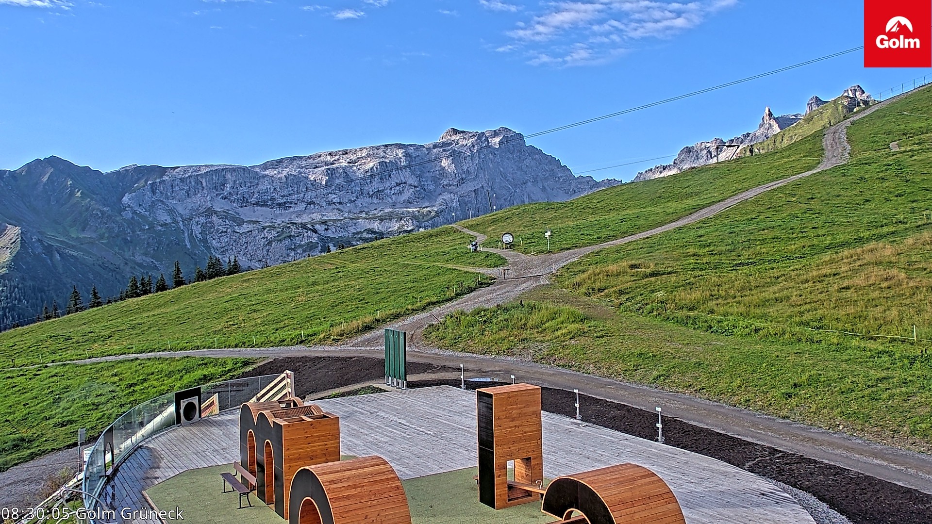 Archiv Foto Webcam Blick vom Golm auf die Tschaggunser Mittagsspitze