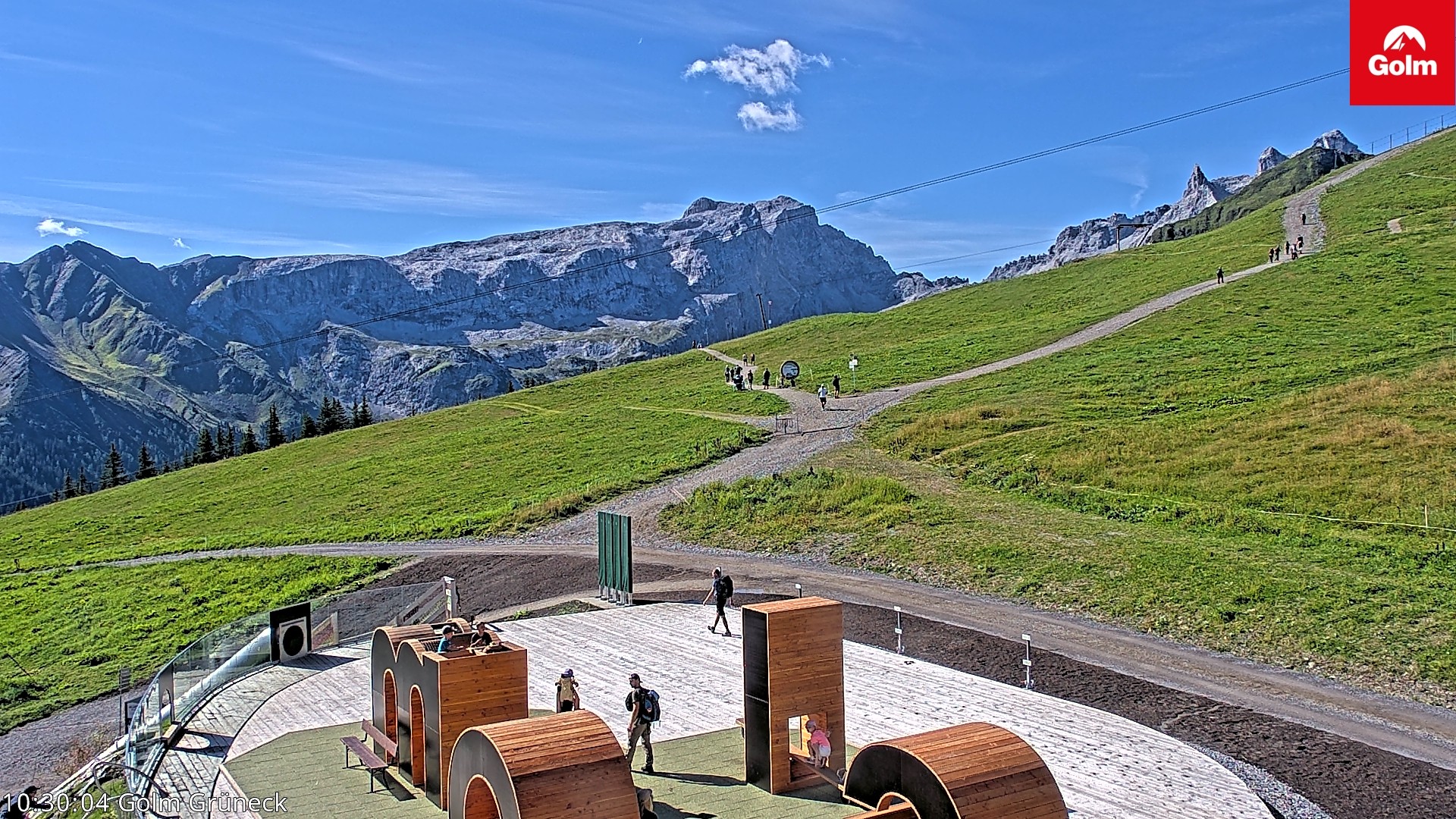 Archiv Foto Webcam Blick vom Golm auf die Tschaggunser Mittagsspitze