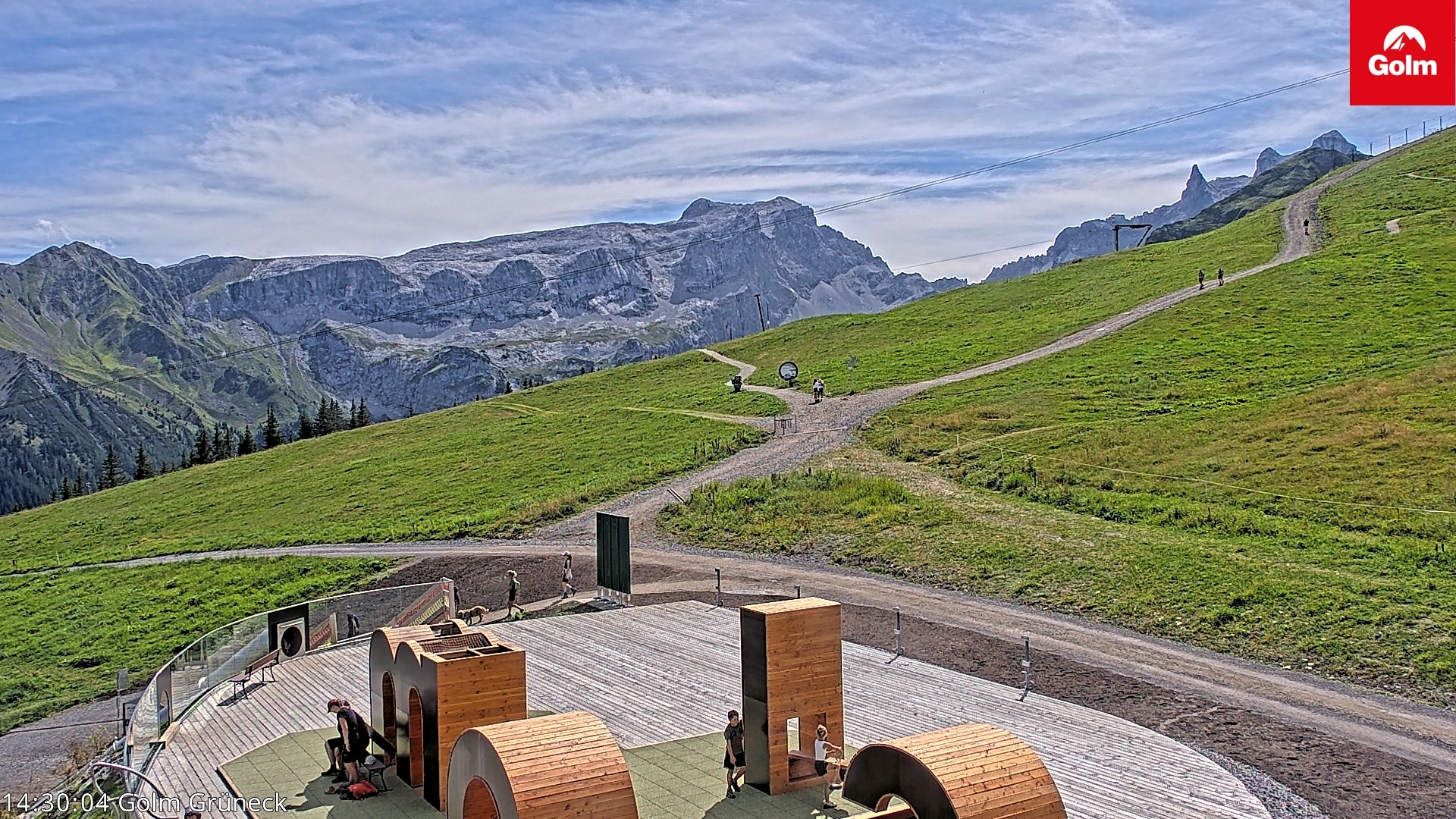 Archiv Foto Webcam Blick vom Golm auf die Tschaggunser Mittagsspitze