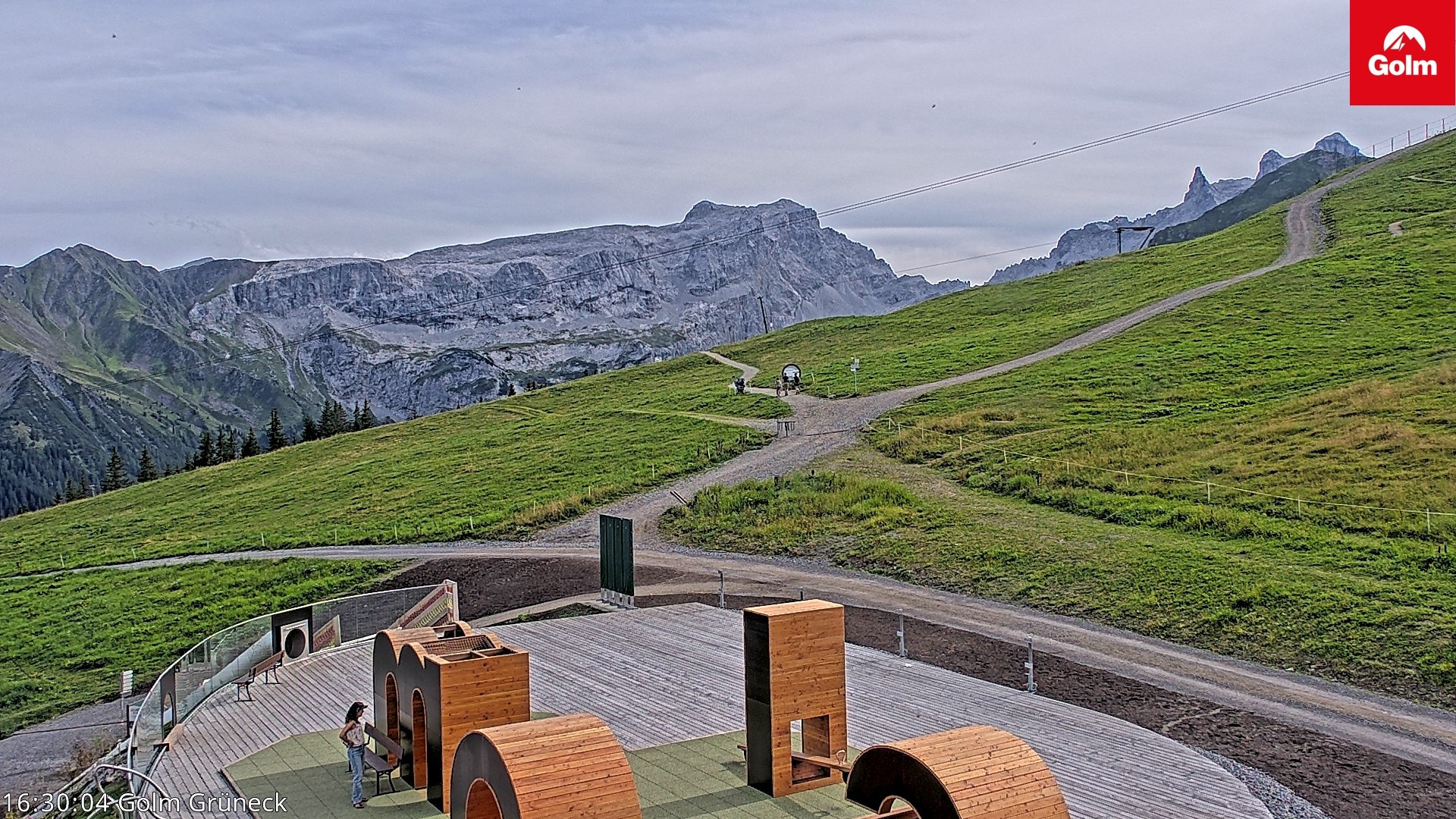 Archiv Foto Webcam Blick vom Golm auf die Tschaggunser Mittagsspitze