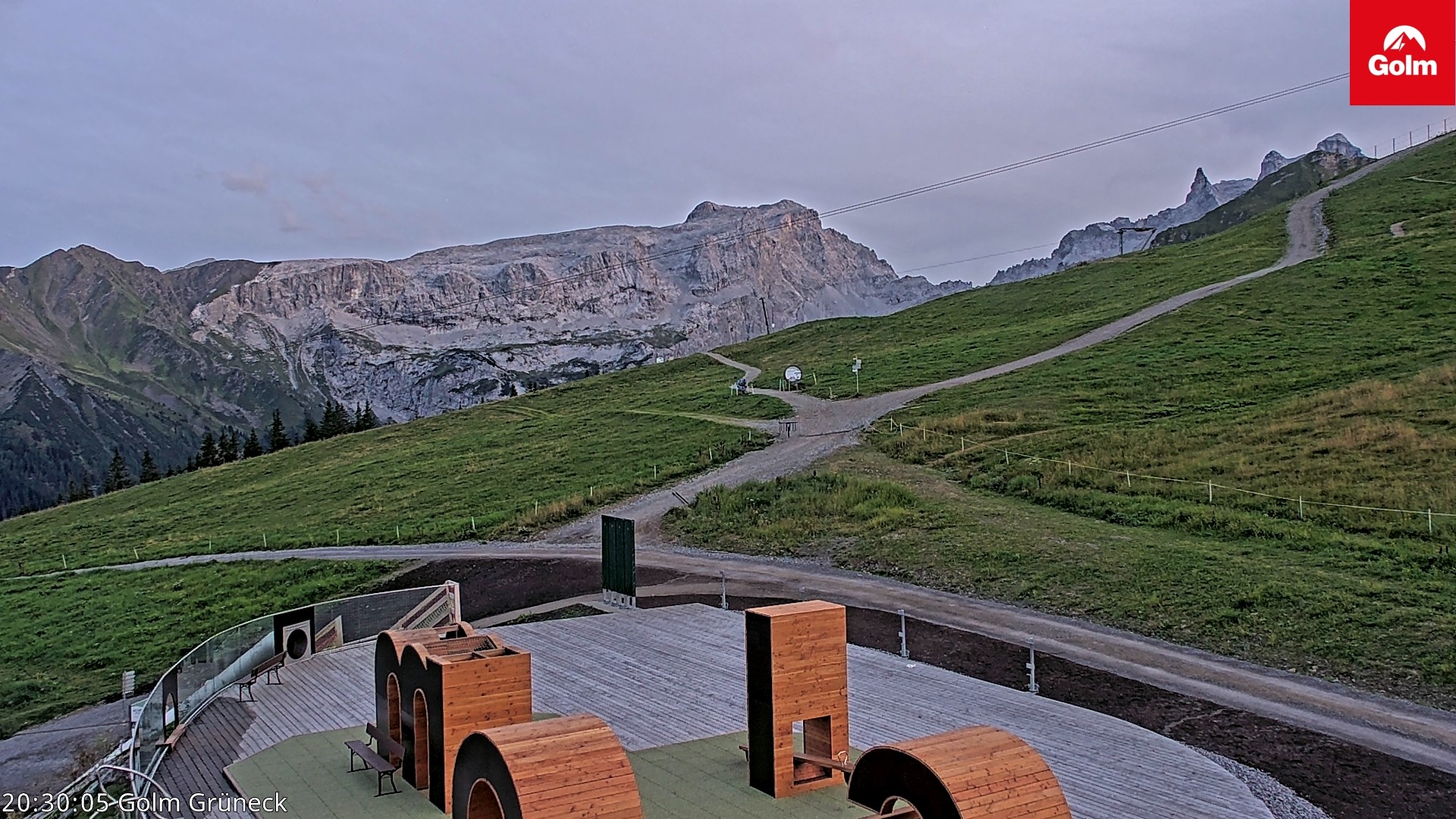 Archiv Foto Webcam Blick vom Golm auf die Tschaggunser Mittagsspitze