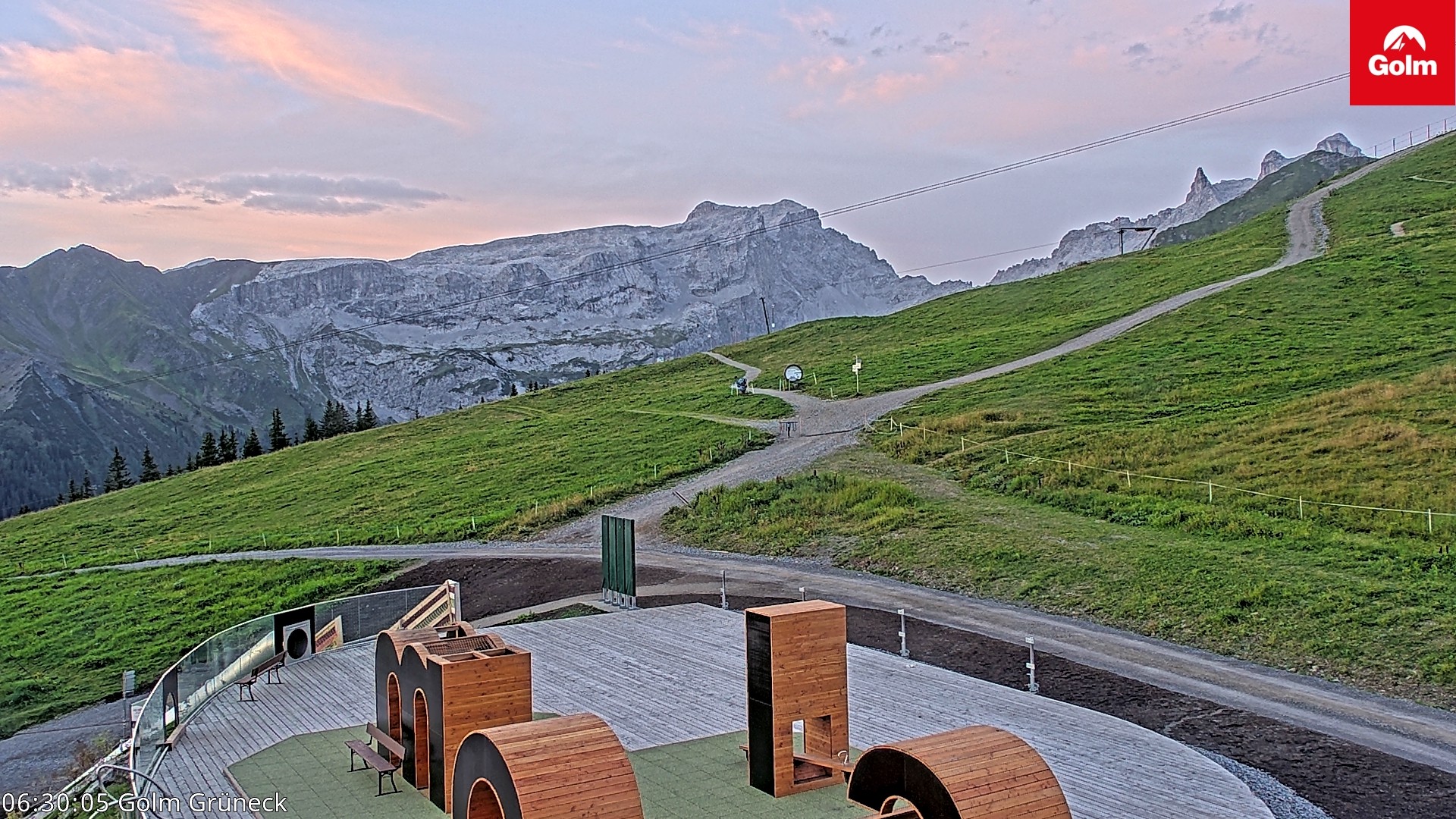 Archiv Foto Webcam Blick vom Golm auf die Tschaggunser Mittagsspitze