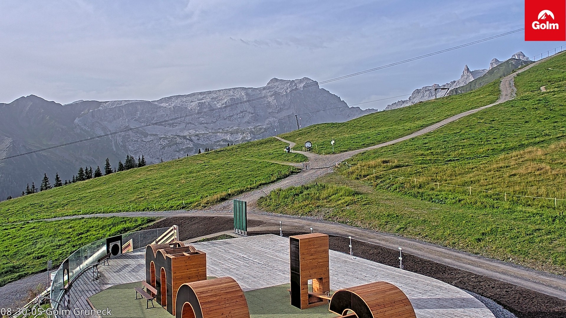 Archiv Foto Webcam Blick vom Golm auf die Tschaggunser Mittagsspitze