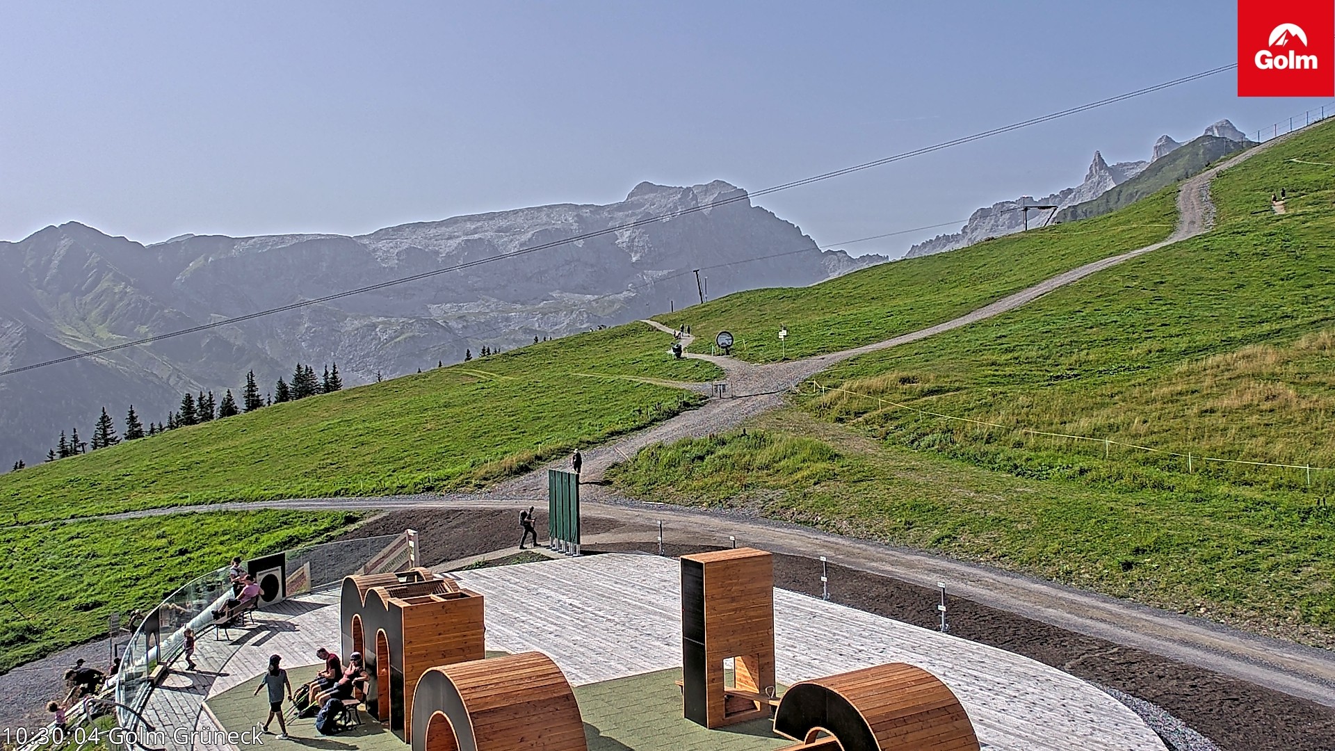 Archiv Foto Webcam Blick vom Golm auf die Tschaggunser Mittagsspitze