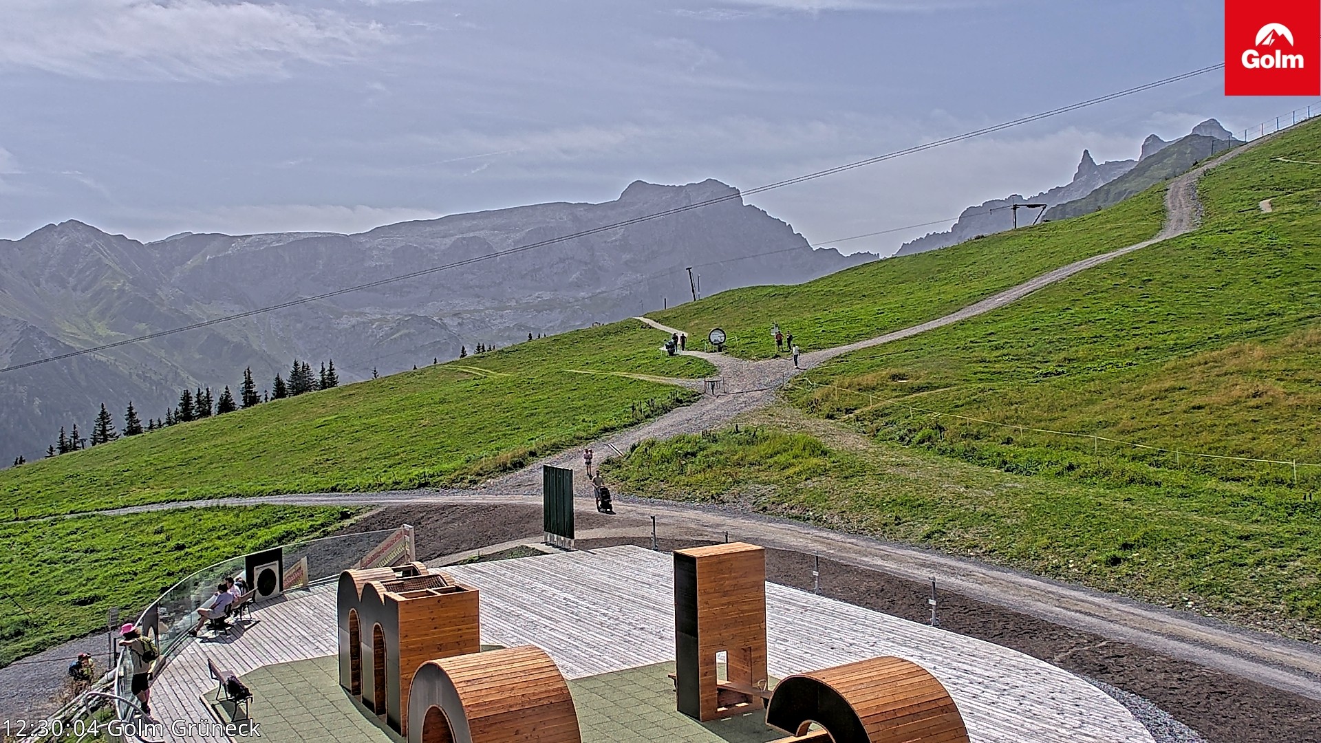 Archiv Foto Webcam Blick vom Golm auf die Tschaggunser Mittagsspitze