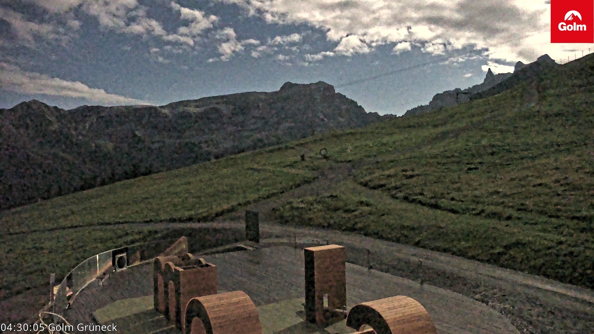 Archiv Foto Webcam Blick vom Golm auf die Tschaggunser Mittagsspitze