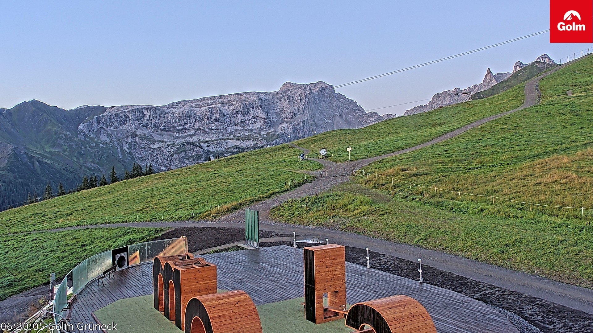 Archiv Foto Webcam Blick vom Golm auf die Tschaggunser Mittagsspitze
