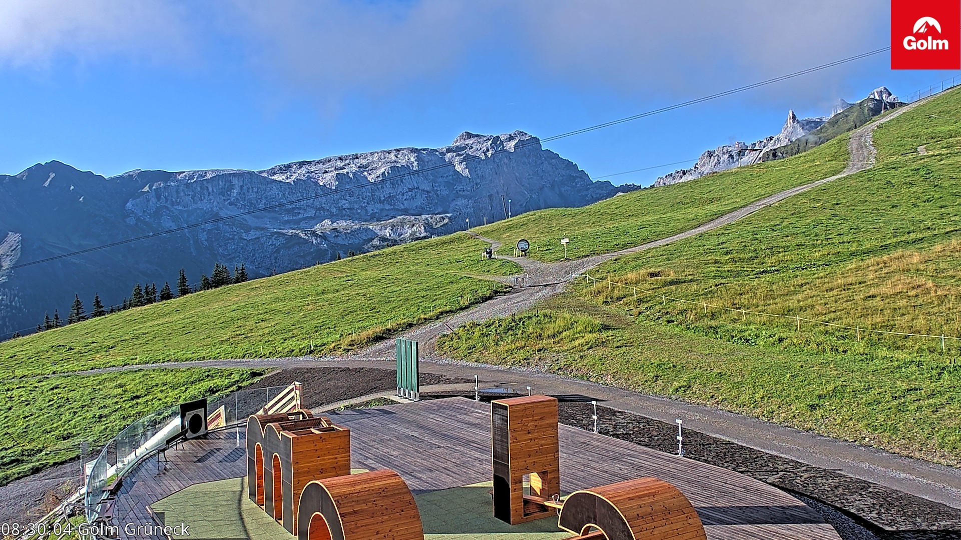 Archiv Foto Webcam Blick vom Golm auf die Tschaggunser Mittagsspitze
