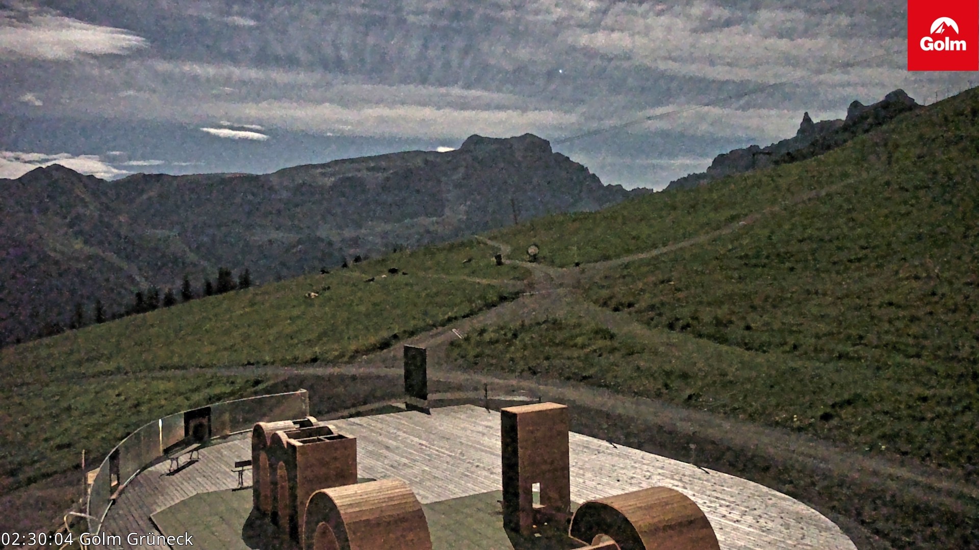 Archiv Foto Webcam Blick vom Golm auf die Tschaggunser Mittagsspitze