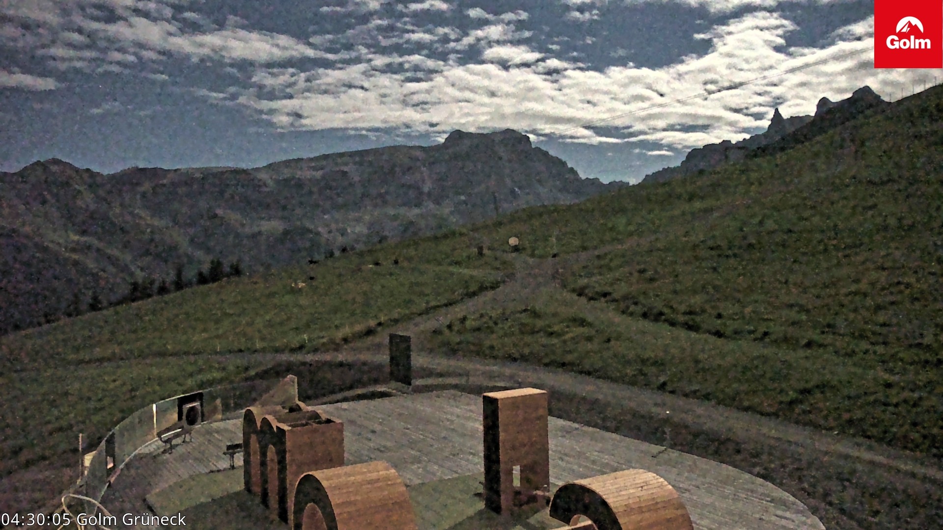Archiv Foto Webcam Blick vom Golm auf die Tschaggunser Mittagsspitze