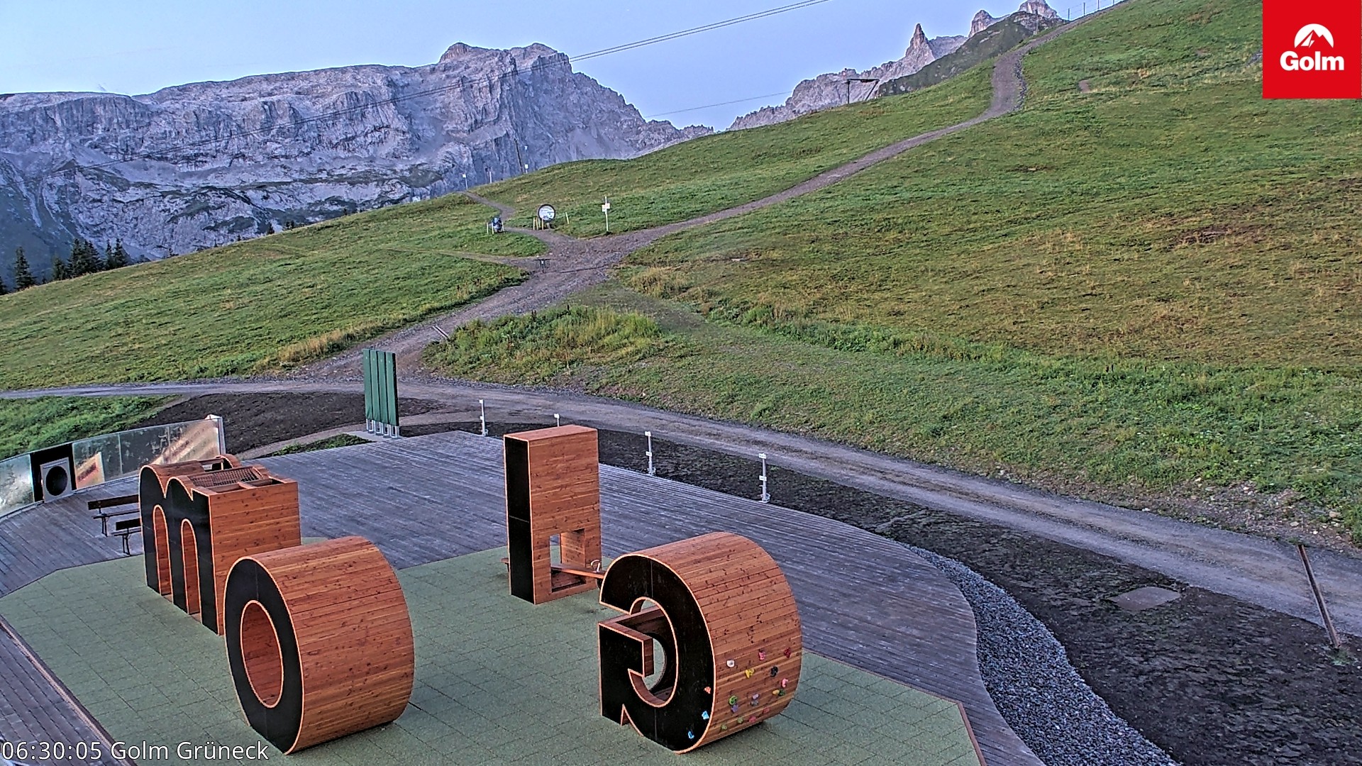 Archiv Foto Webcam Blick vom Golm auf die Tschaggunser Mittagsspitze