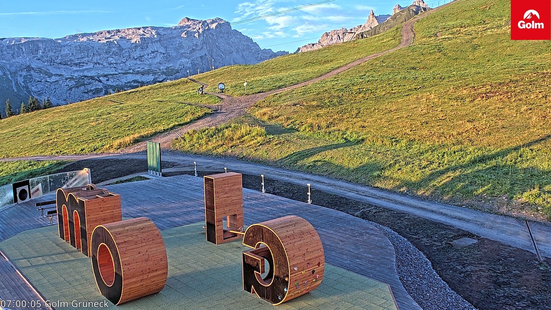 Archiv Foto Webcam Blick vom Golm auf die Tschaggunser Mittagsspitze