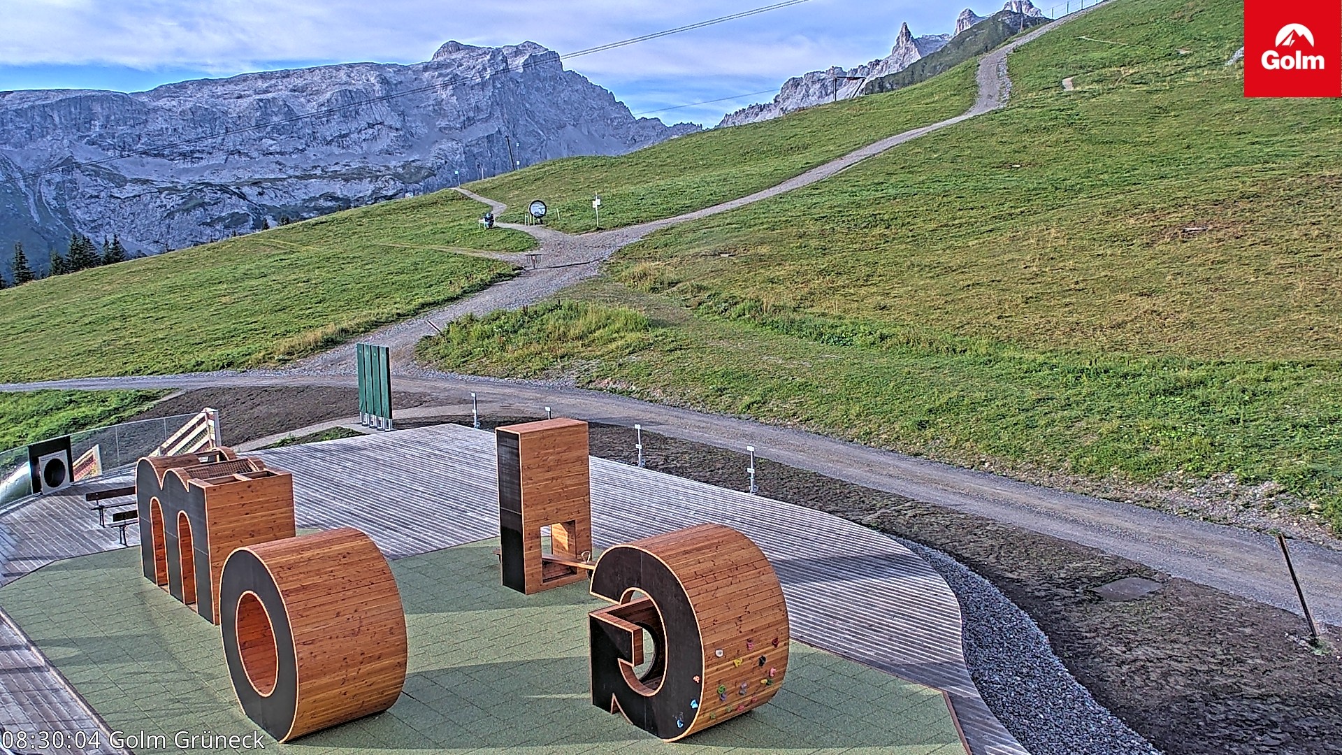 Archiv Foto Webcam Blick vom Golm auf die Tschaggunser Mittagsspitze