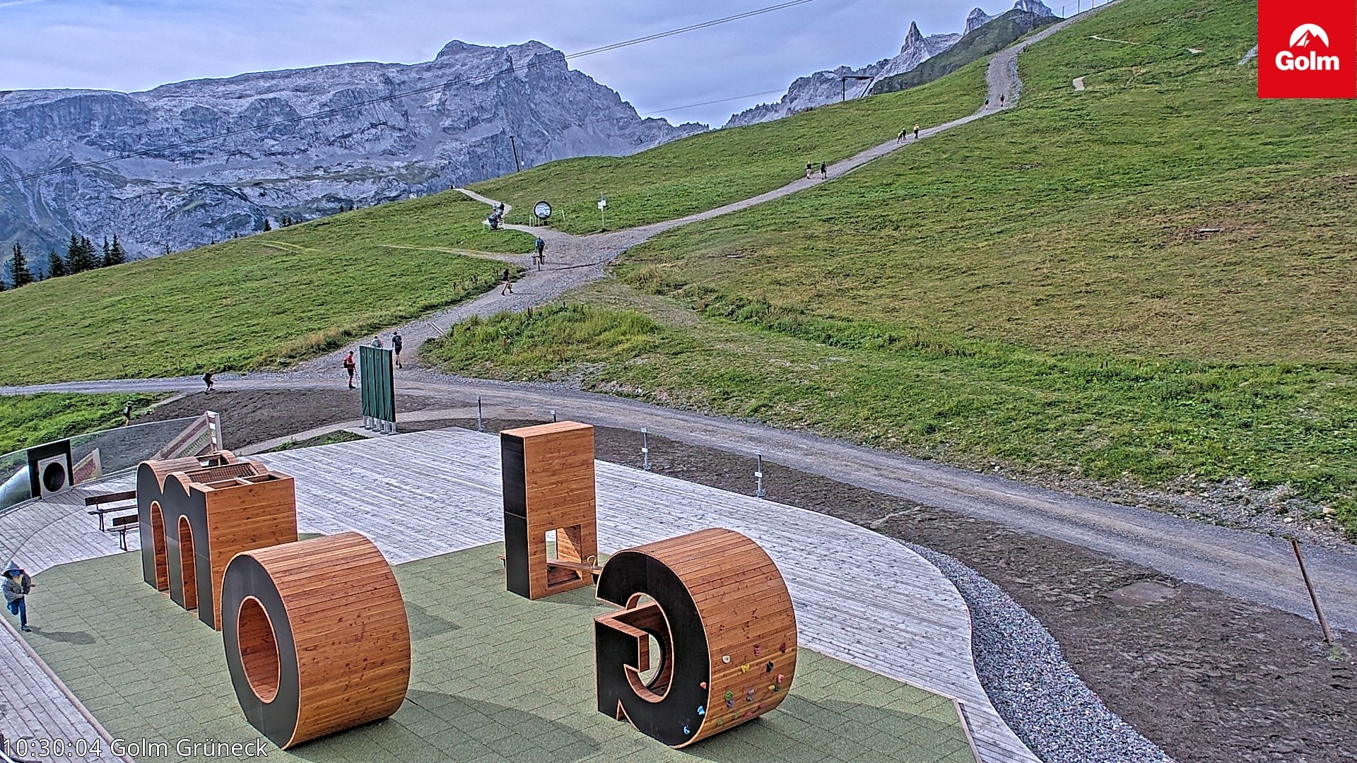 Archiv Foto Webcam Blick vom Golm auf die Tschaggunser Mittagsspitze