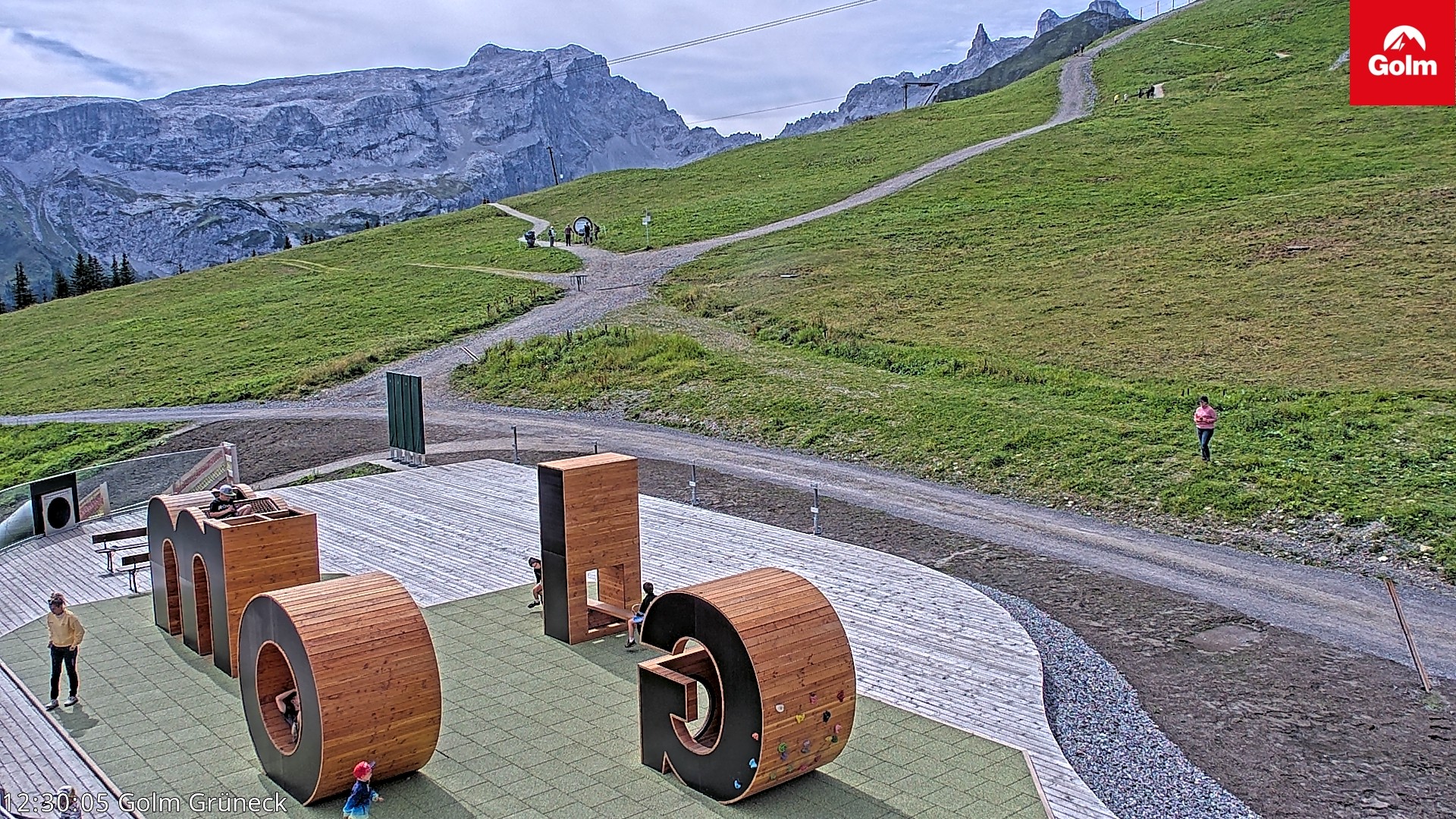 Archiv Foto Webcam Blick vom Golm auf die Tschaggunser Mittagsspitze