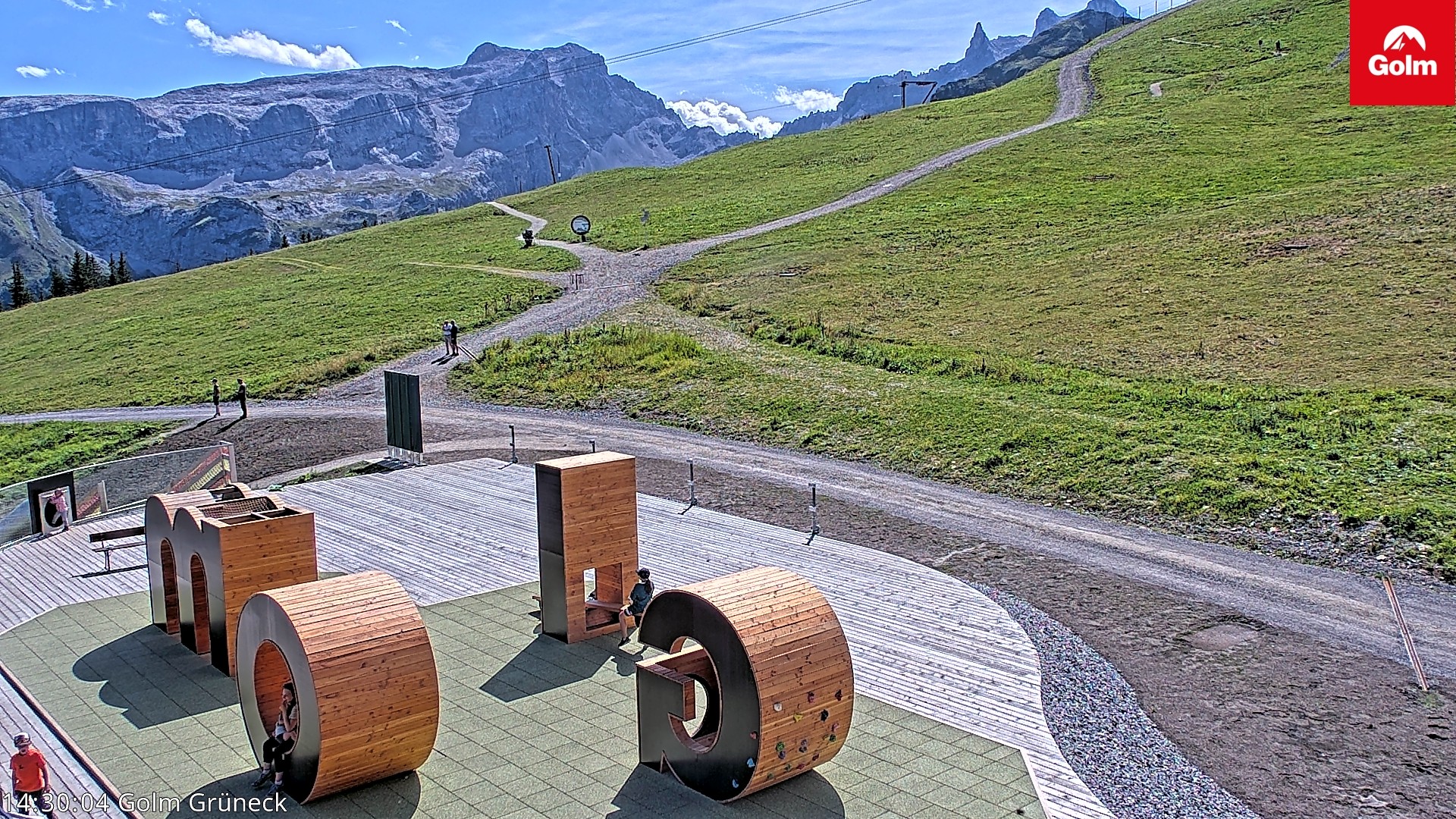 Archiv Foto Webcam Blick vom Golm auf die Tschaggunser Mittagsspitze