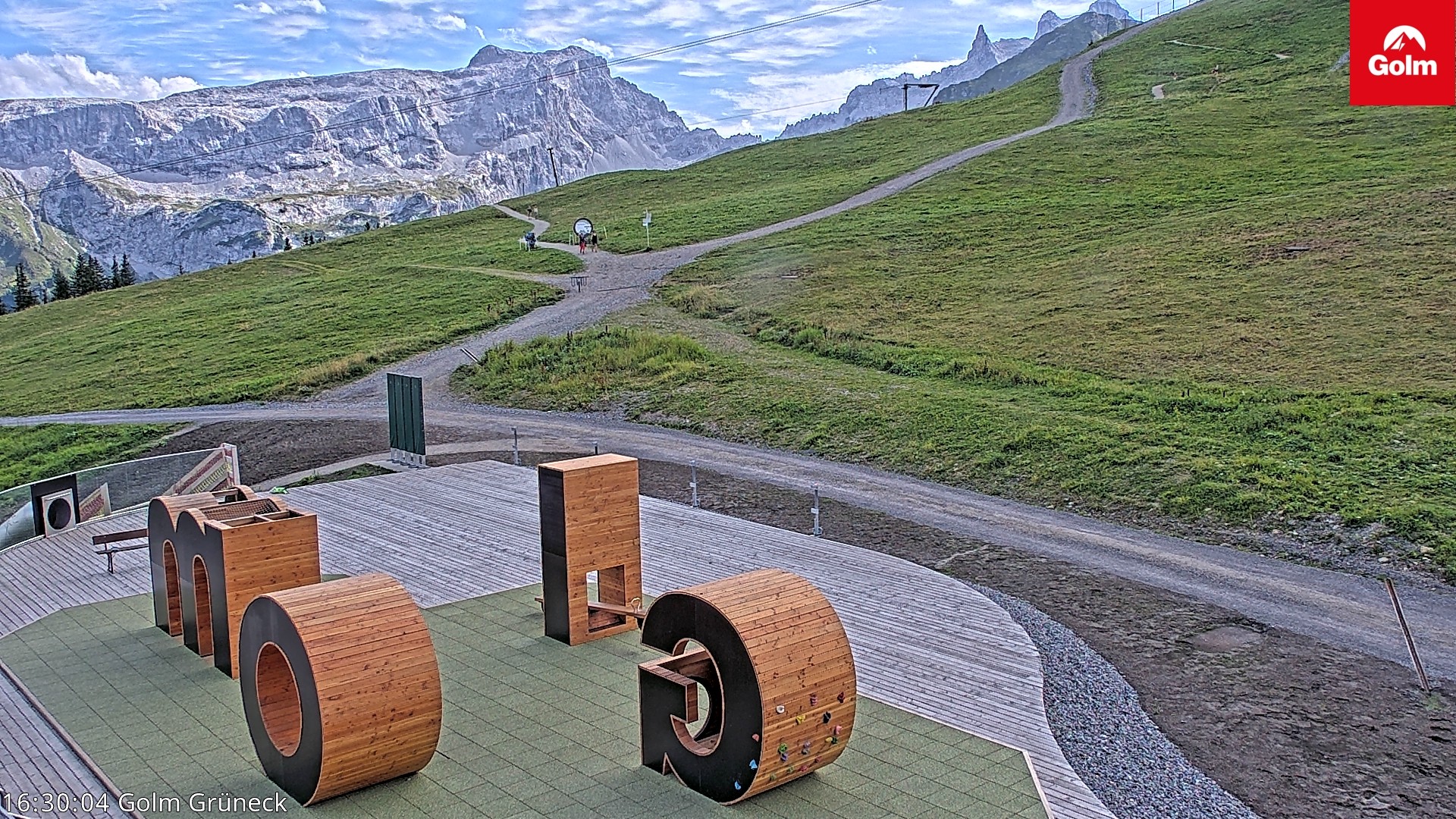 Archiv Foto Webcam Blick vom Golm auf die Tschaggunser Mittagsspitze